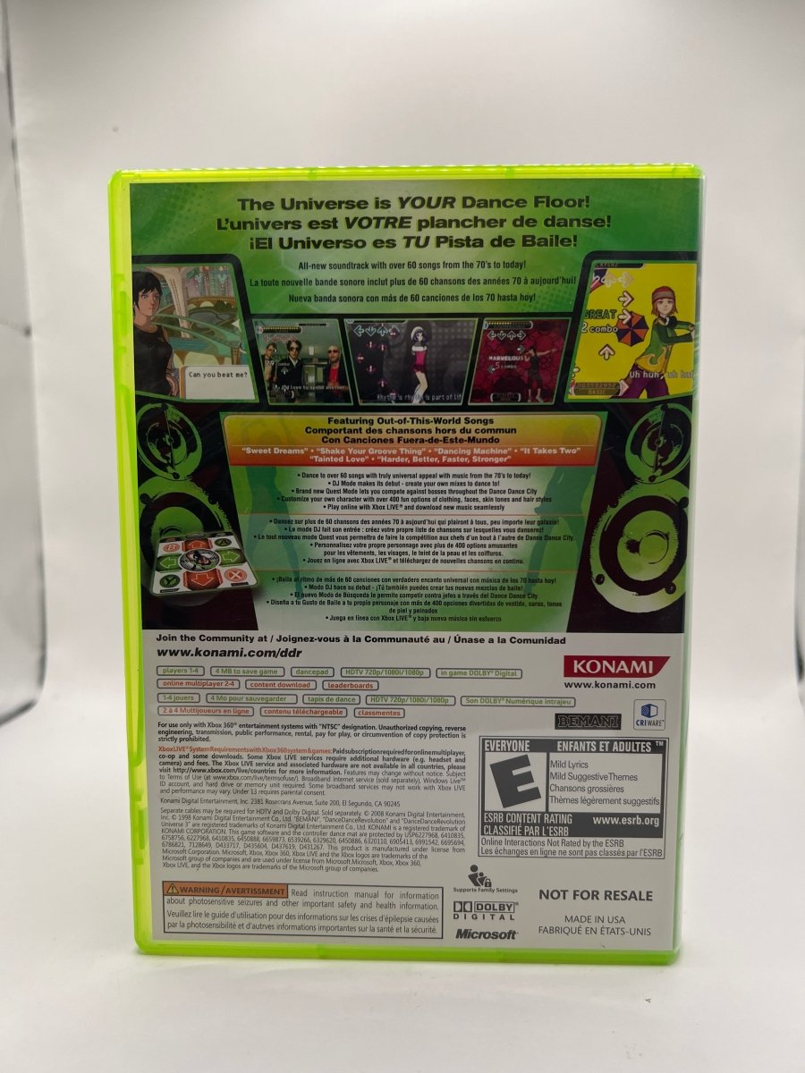 Dance Dance Revolution Universe 3 CL01 (CIB) Xbox 360