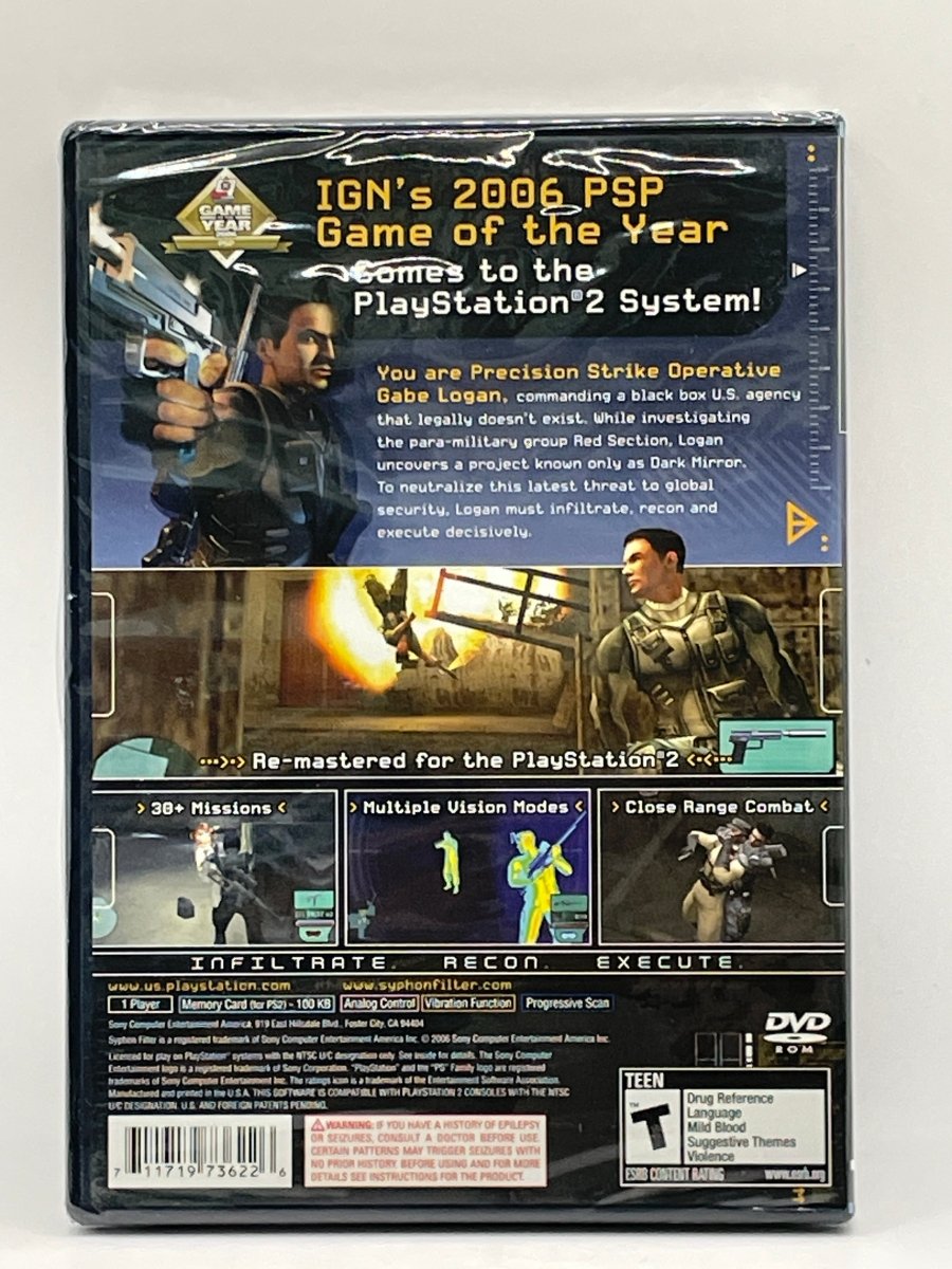 Syphon Filter Dark Mirror CL27 (NEW) PlayStation 2