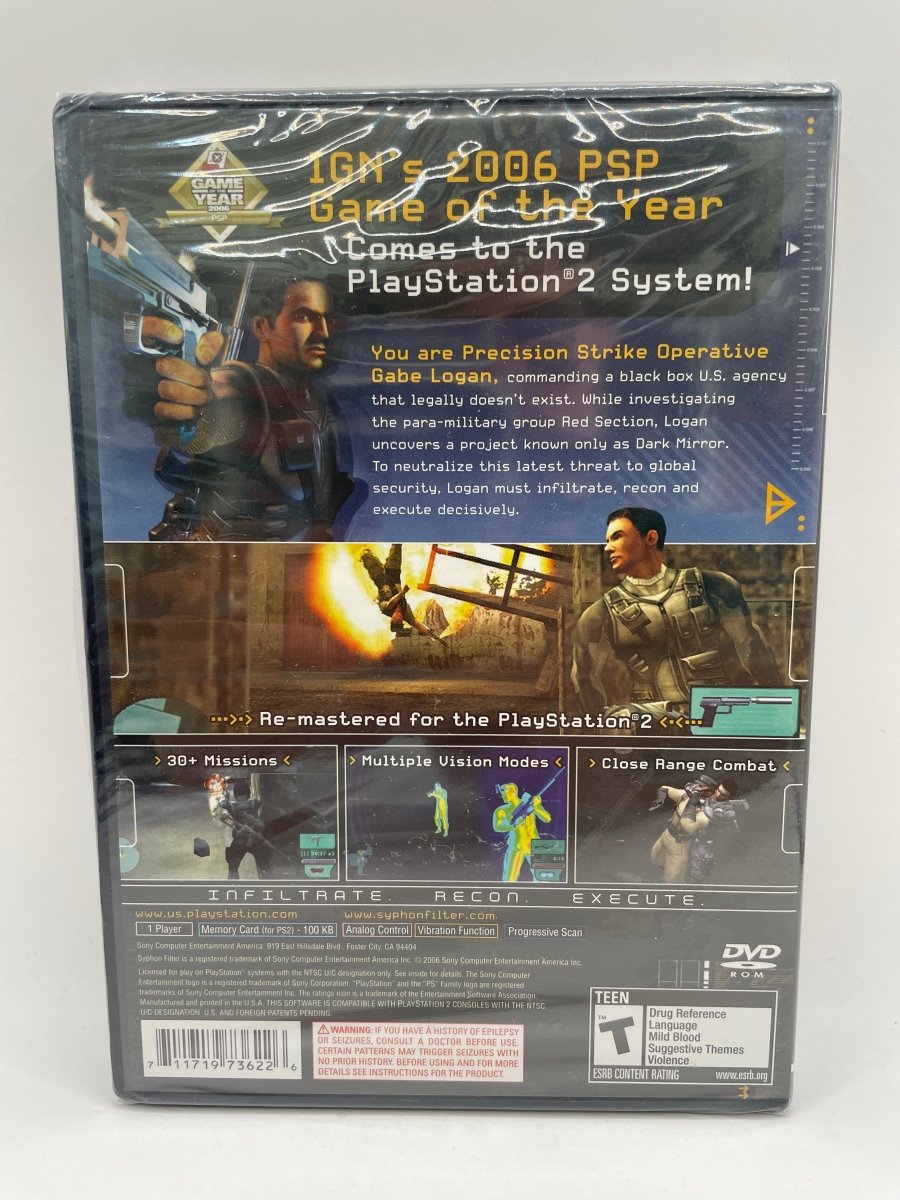 Syphon Filter Dark Mirror CL13 (NEW) PlayStation 2