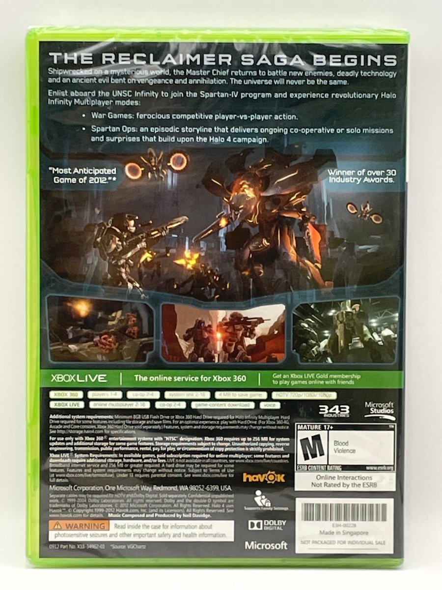 Halo 4 CL01 (NEW) Xbox 360
