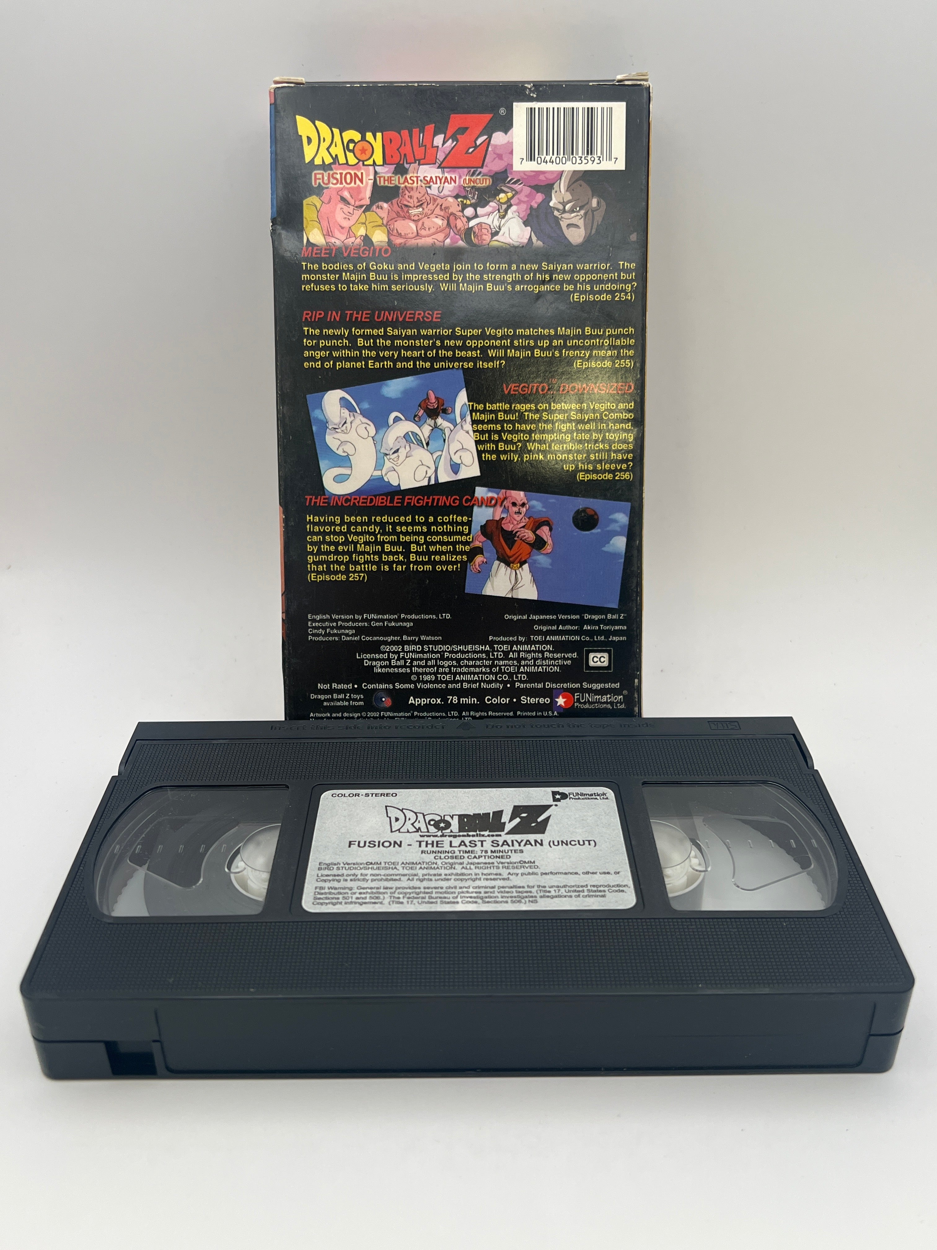Dragon Ball Z - Fusion The Last Saiyan (Uncut) (2002) Used VHS