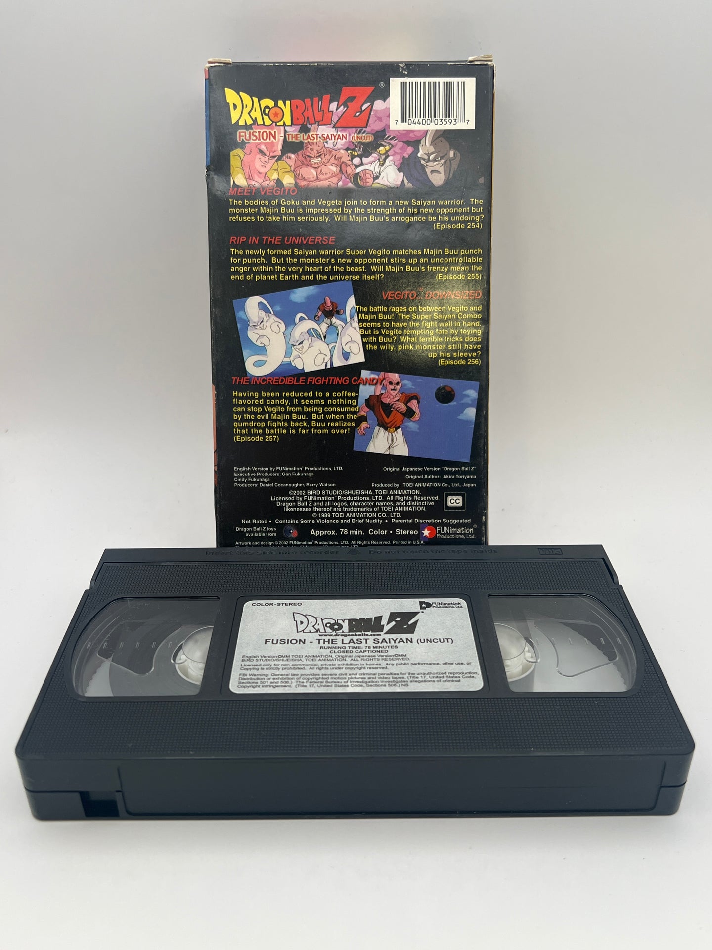 Dragon Ball Z - Fusion The Last Saiyan (Uncut) (2002) Used VHS