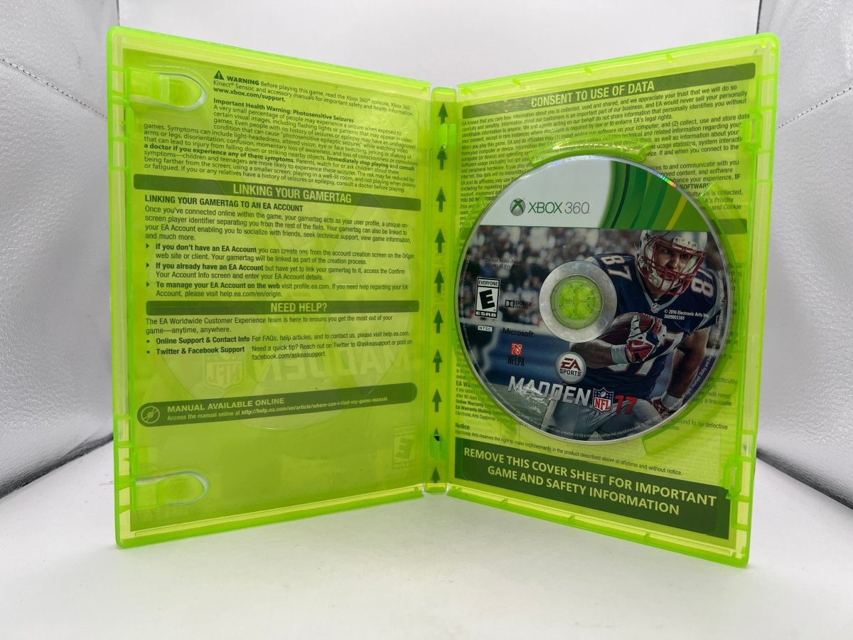 Madden NFL 17 CL01 (CIB) Xbox 360