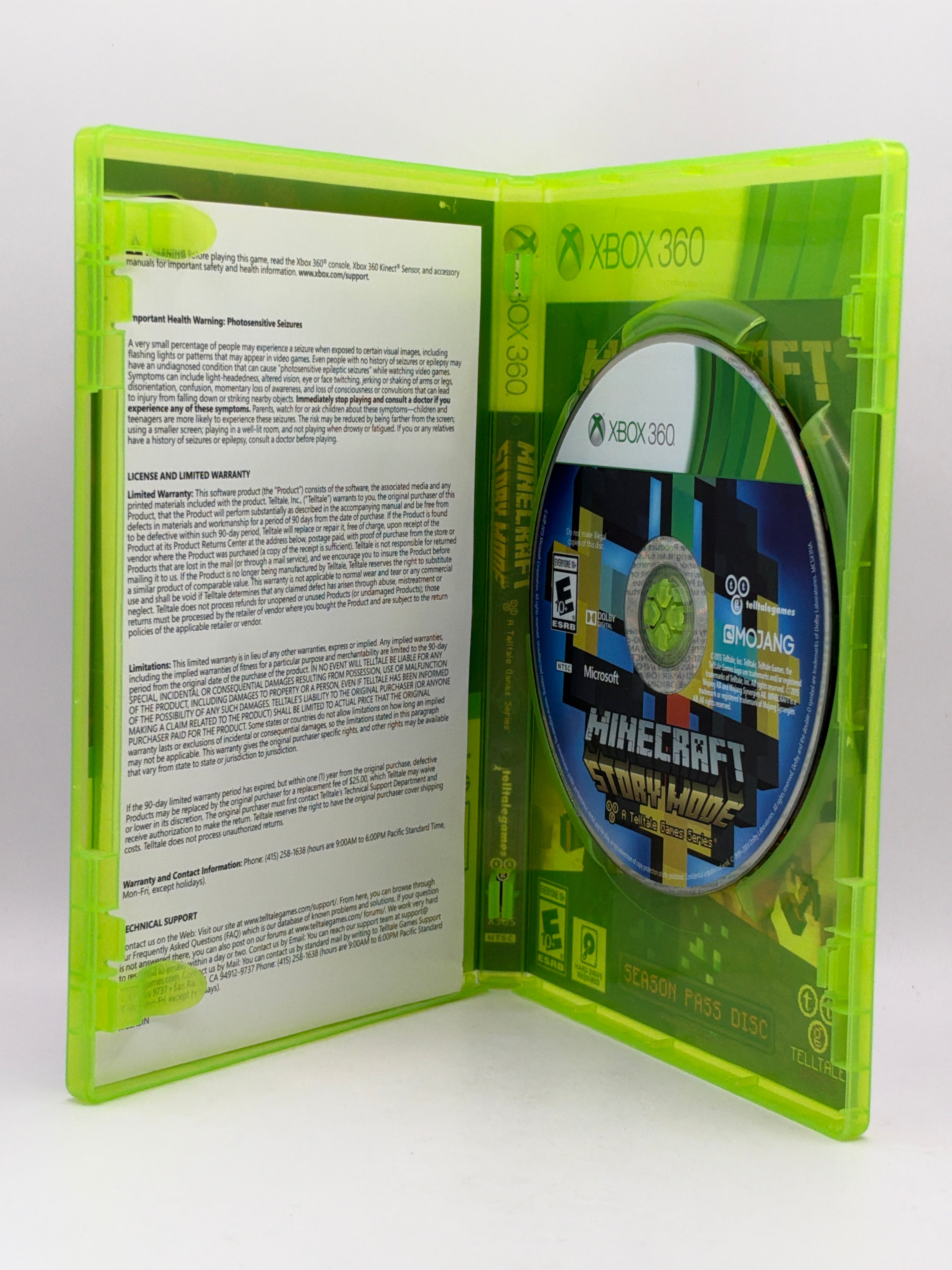 Minecraft: Story Mode Season Pass CL01 (CIB) Xbox 360