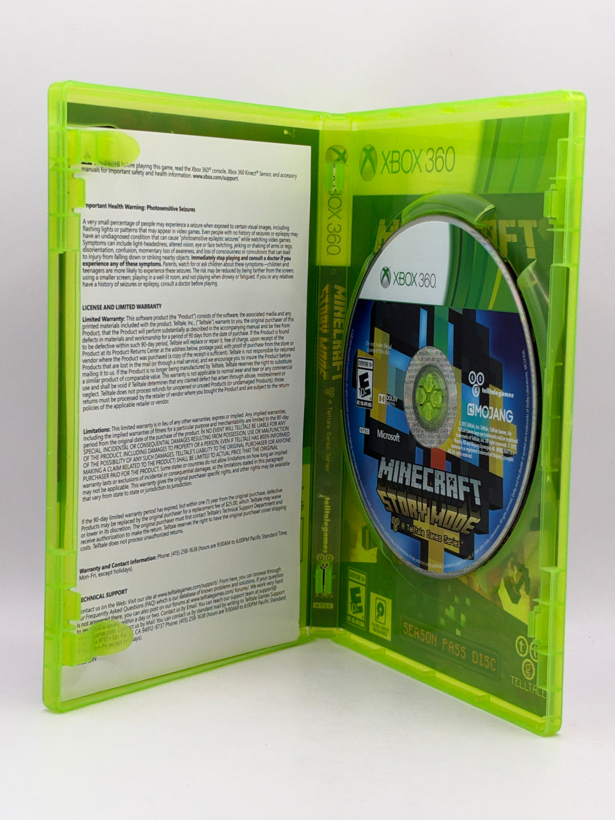 Minecraft: Story Mode Season Pass CL01 (CIB) Xbox 360