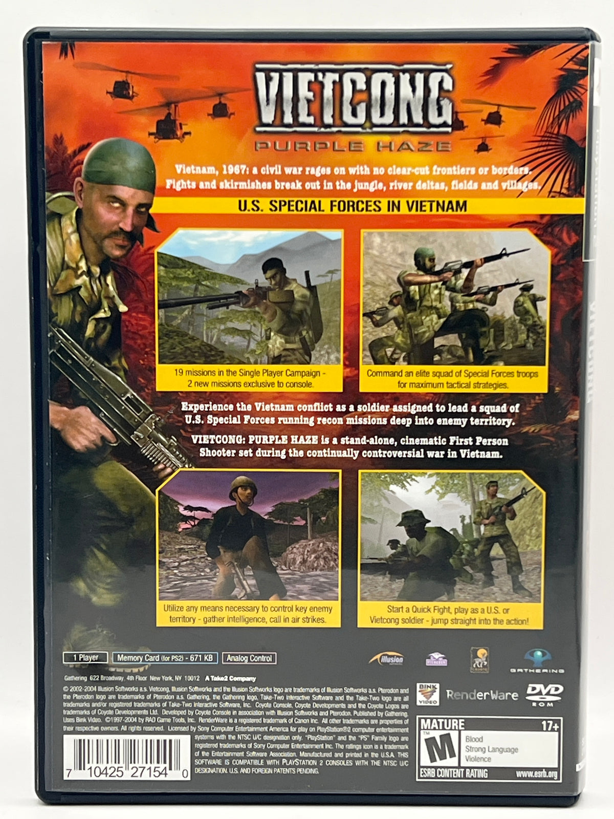 Vietcong Purple Haze CL01 (CIB) PlayStation 2