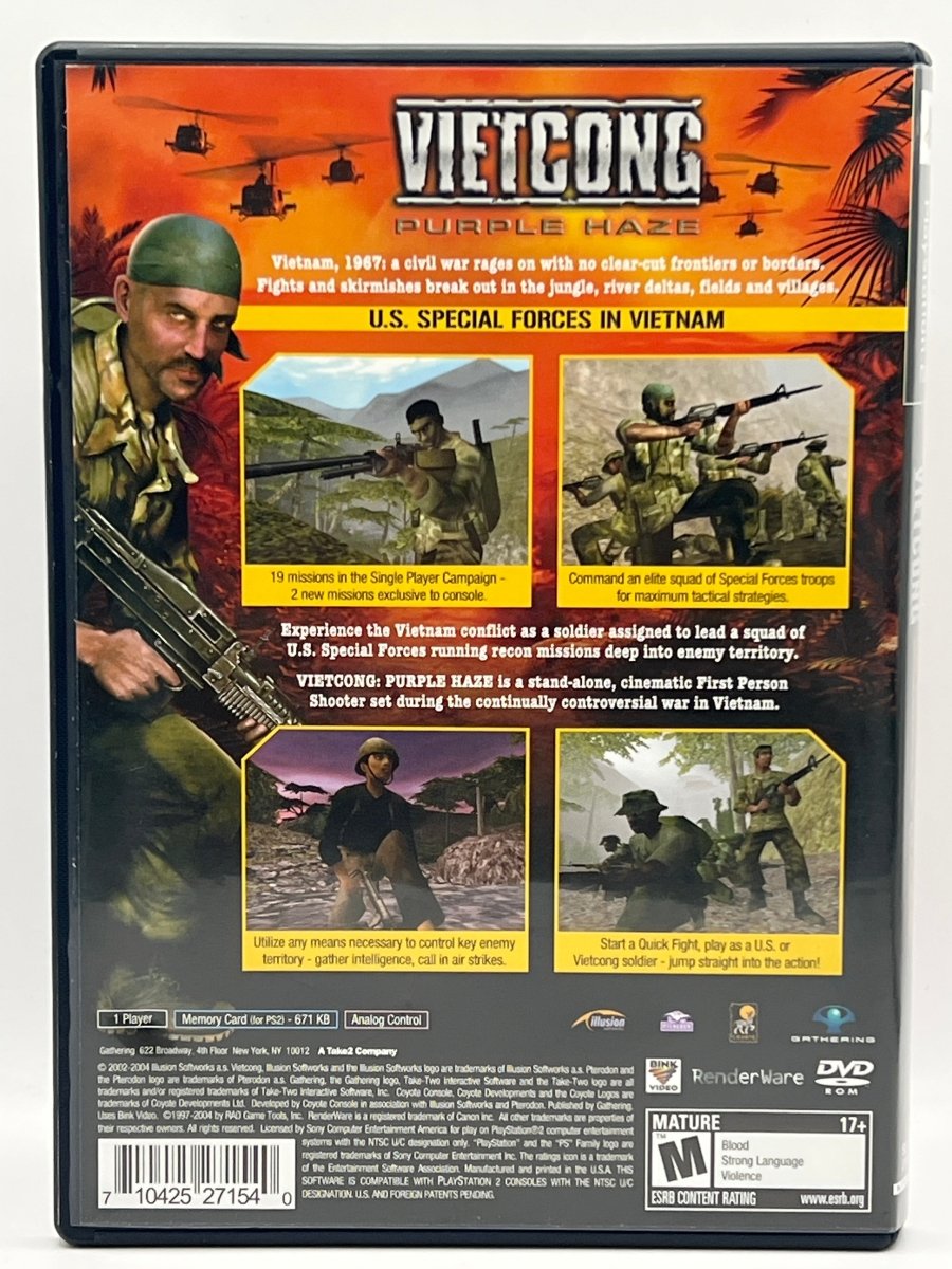 Vietcong Purple Haze CL01 (CIB) PlayStation 2
