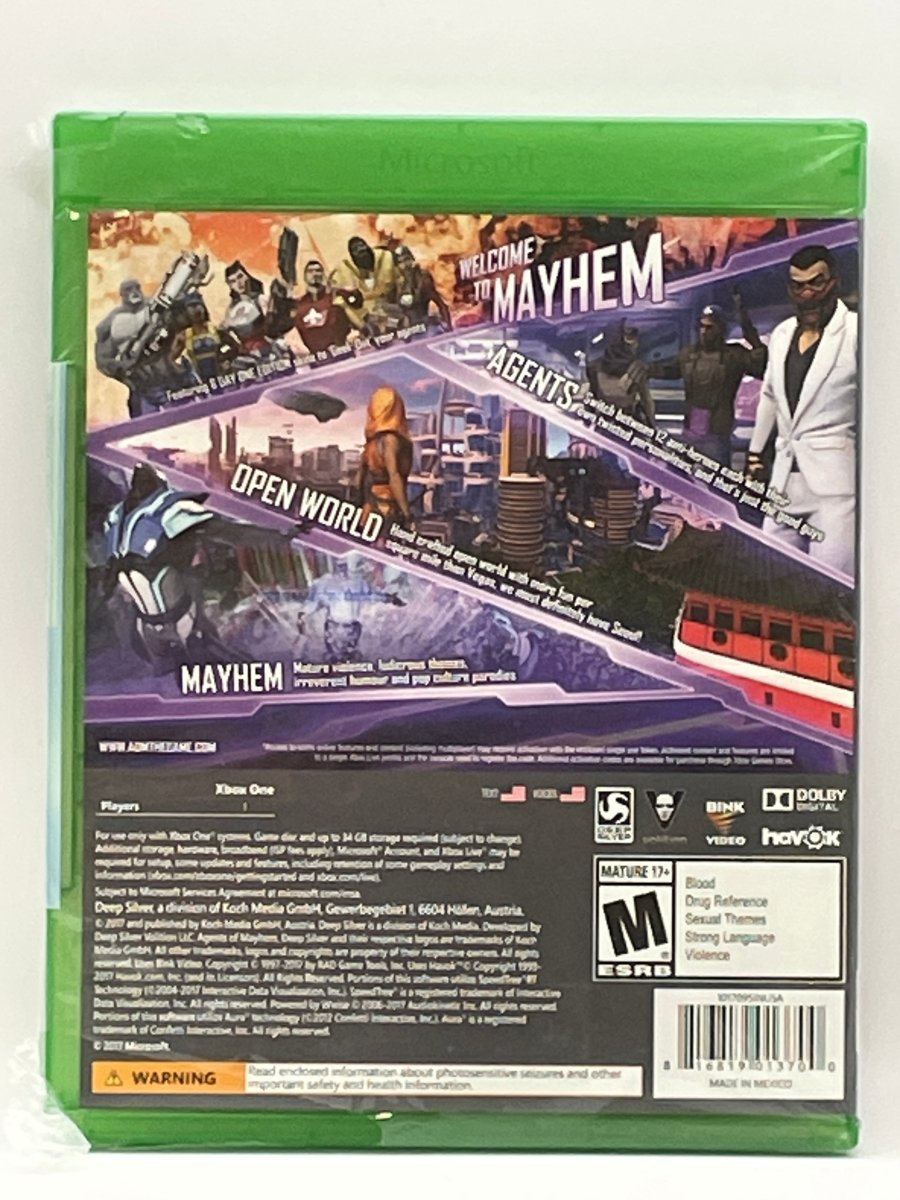 Agents of Mayhem CL02 (NEW) Xbox One