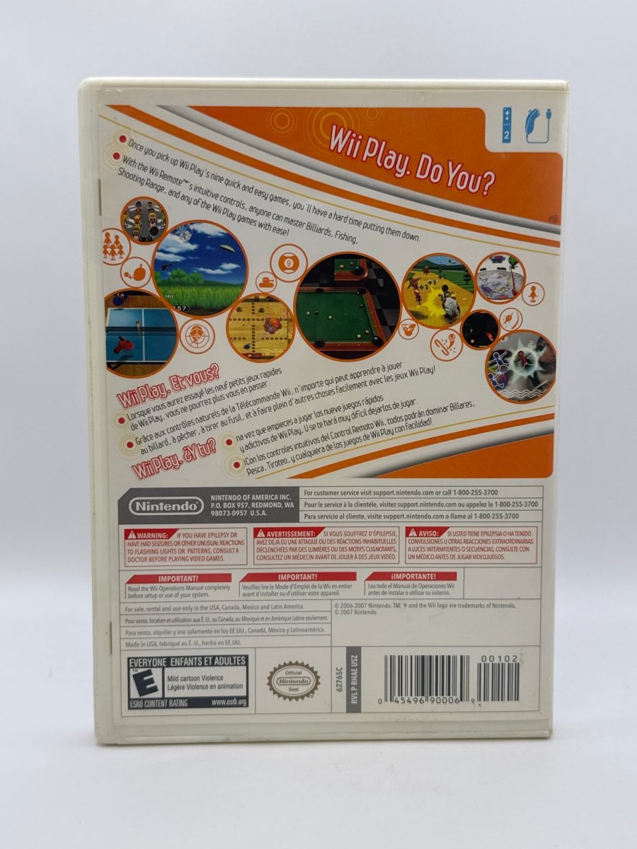 Wii Play CL02 (Missing Manual) Nintendo Wii