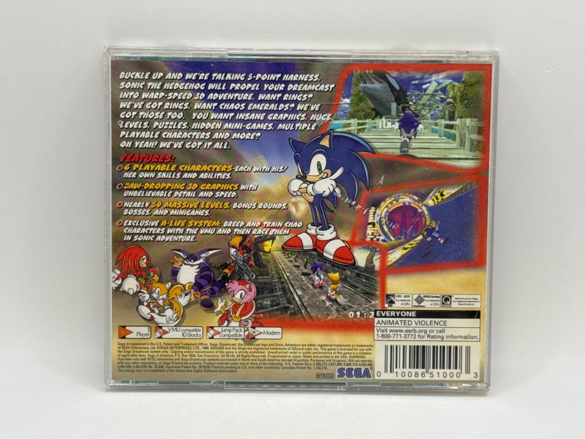 Sonic Adventure CL01 (CIB) Sega Dreamcast