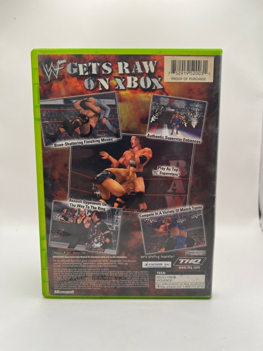 WWF Raw CL01 (Missing Manual) Original Xbox