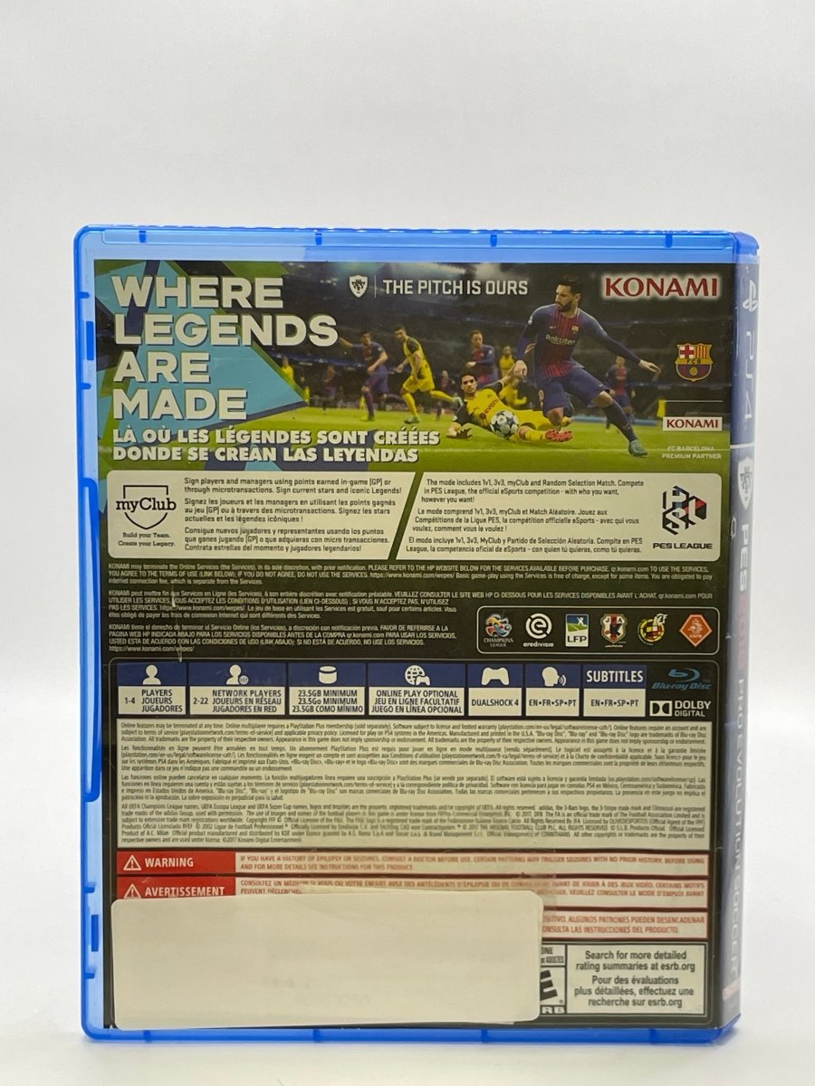 Pro Evolution Soccer 2018 CL01 (CIB) PlayStation 4