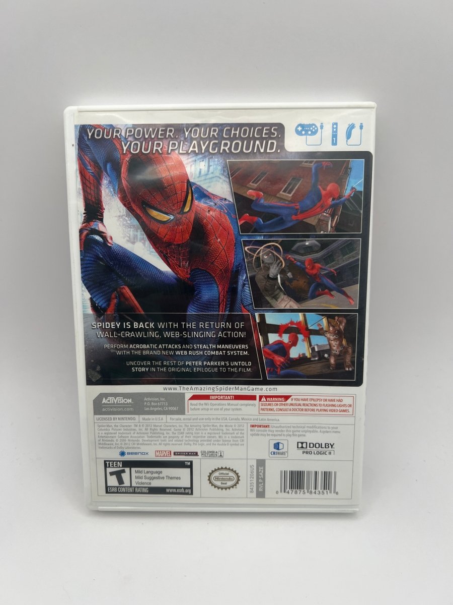 Amazing Spiderman CL02 (CIB) Nintendo Wii