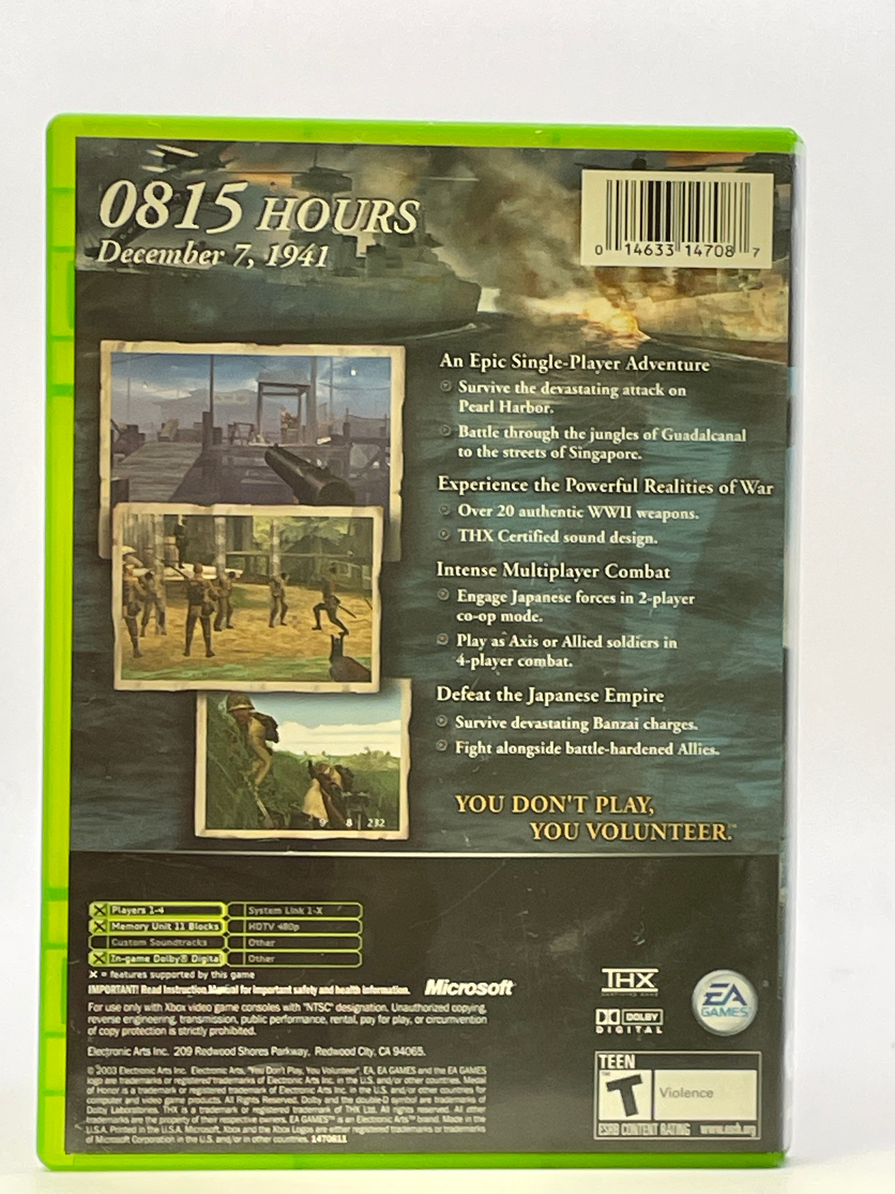 Medal of Honor Rising Sun CL02 (CIB) Original Xbox