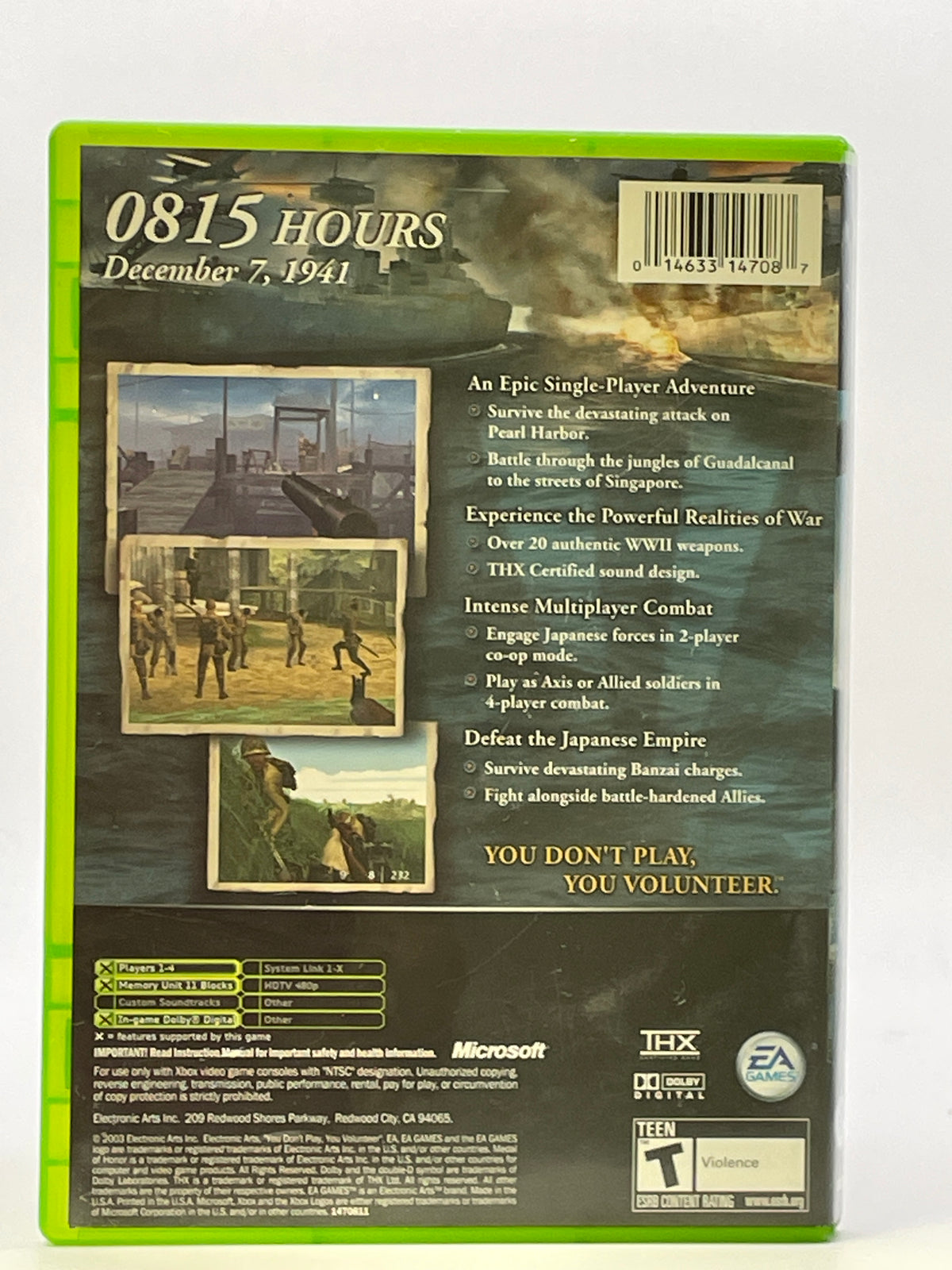 Medal of Honor Rising Sun CL02 (CIB) Original Xbox