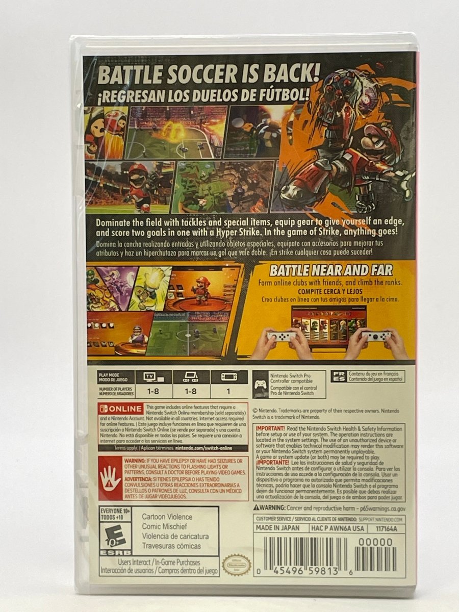 Mario Strikers: Battle League CL01 (NEW) Nintendo Switch
