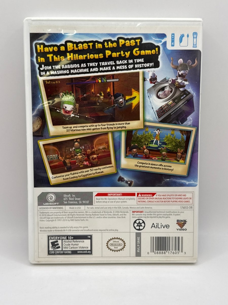 Raving Rabbids: Travel in Time CL01 (CIB) Nintendo Wii