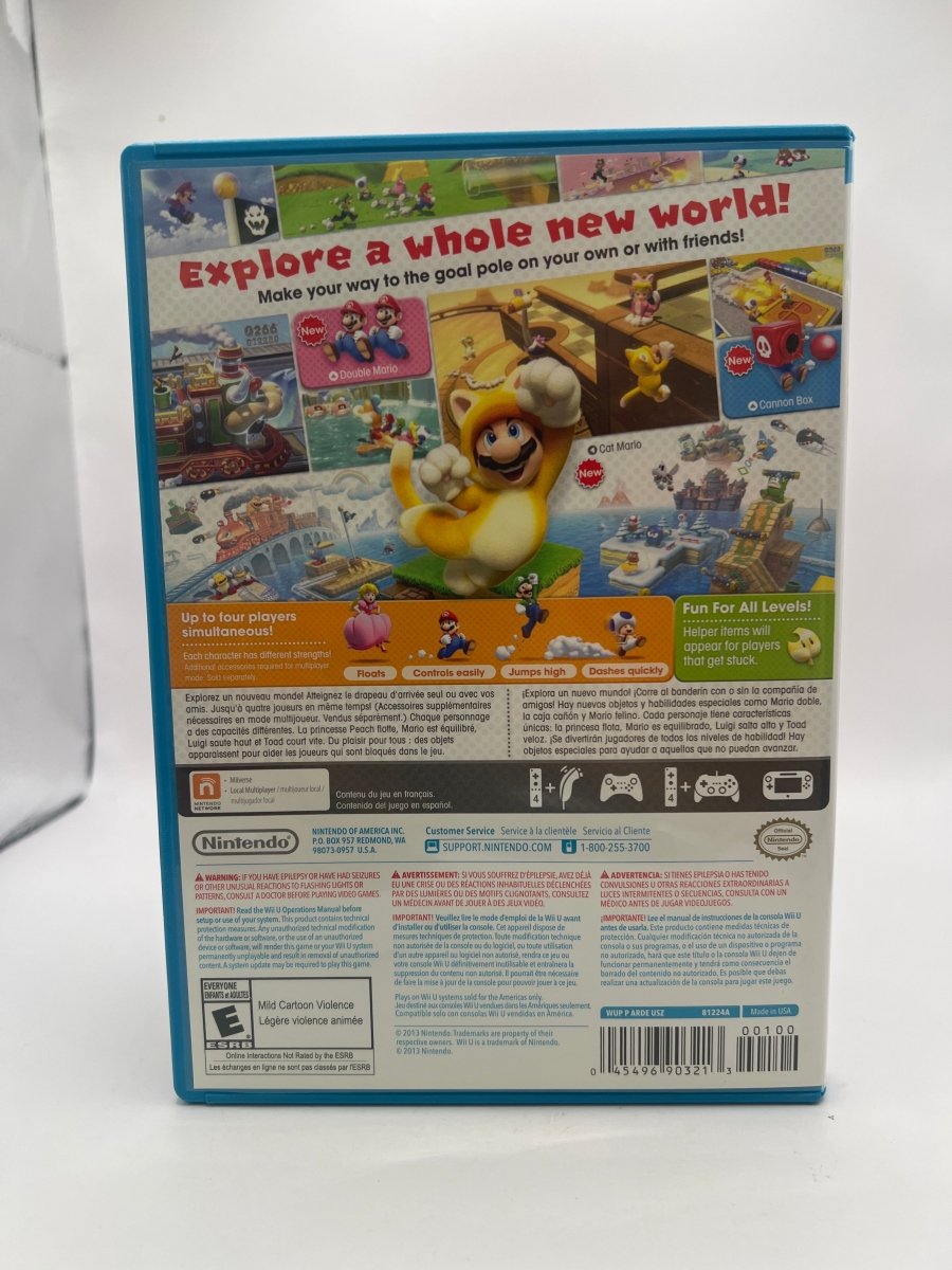 Super Mario 3D World CL01 (CIB) Nintendo Wii U