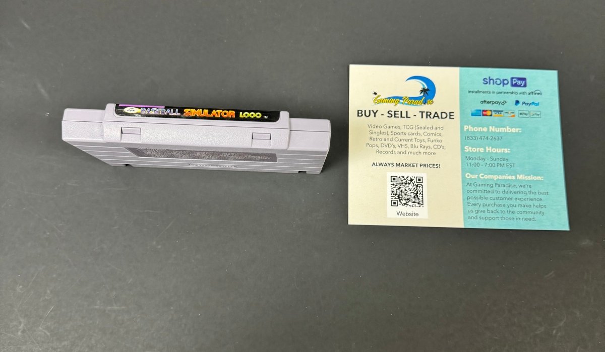 Super Baseball Simulator 1.000 Super Nintendo CL 01
