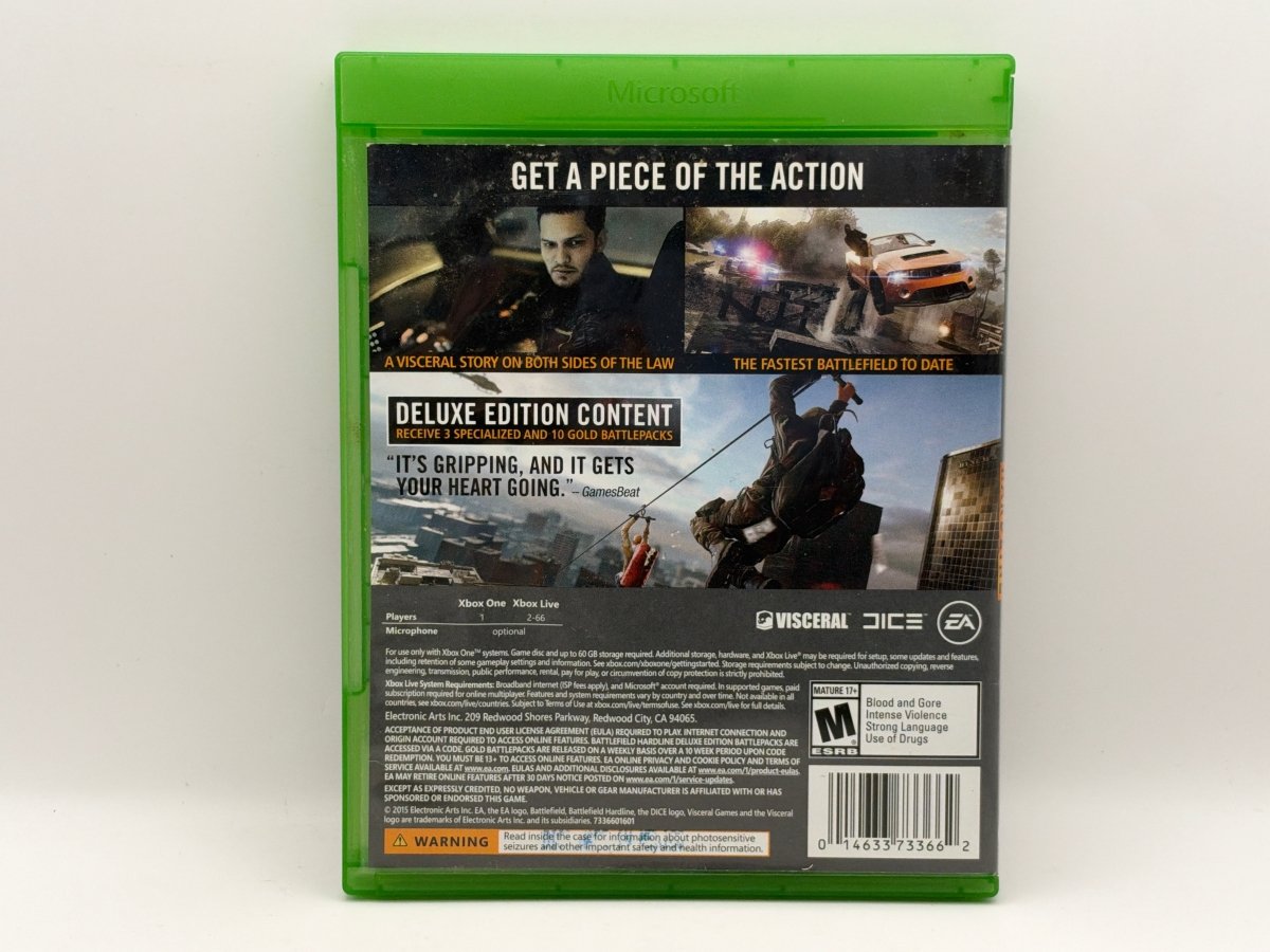 Battlefield Hardline: Deluxe Edition CL01 (CIB) Xbox One