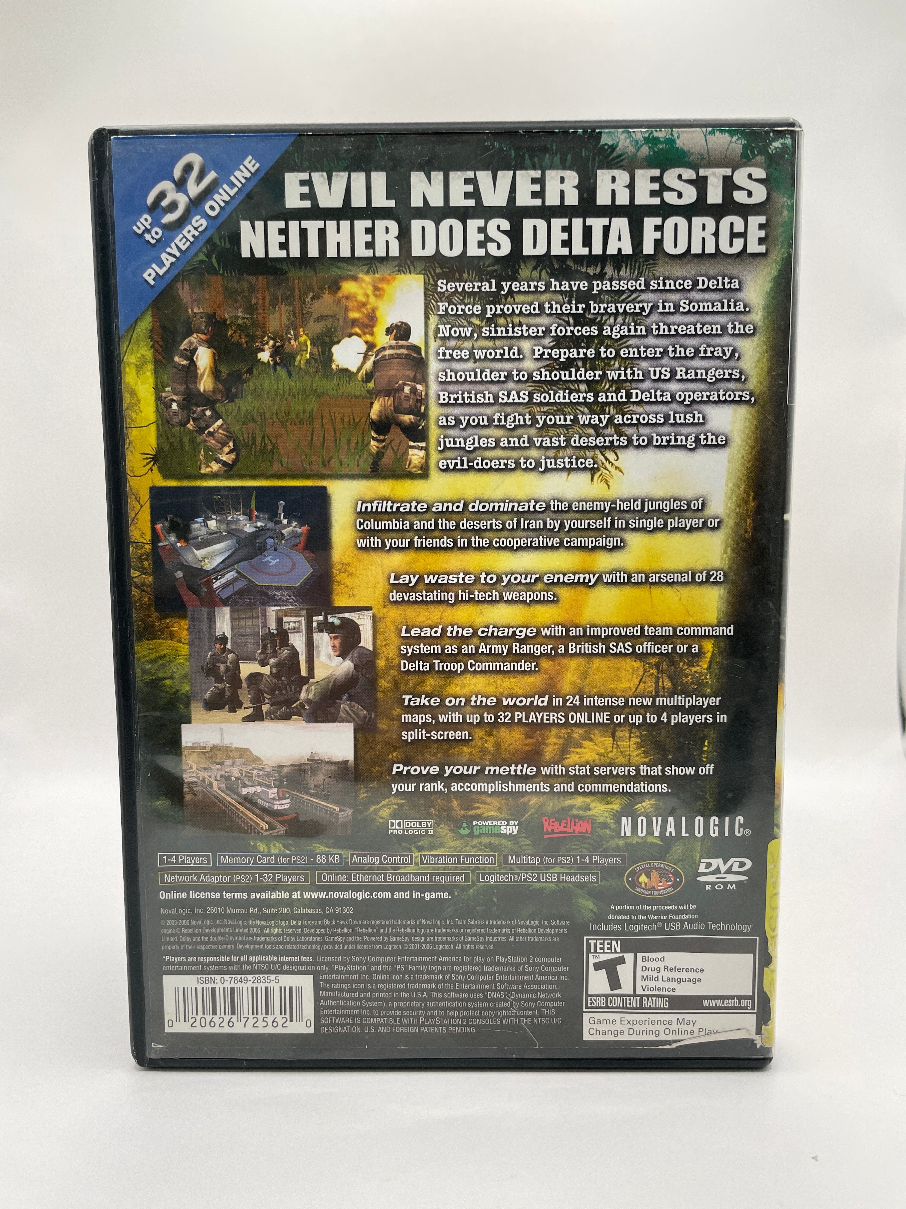 Delta Force Black Hawk Down CL02 (CIB) PlayStation 2