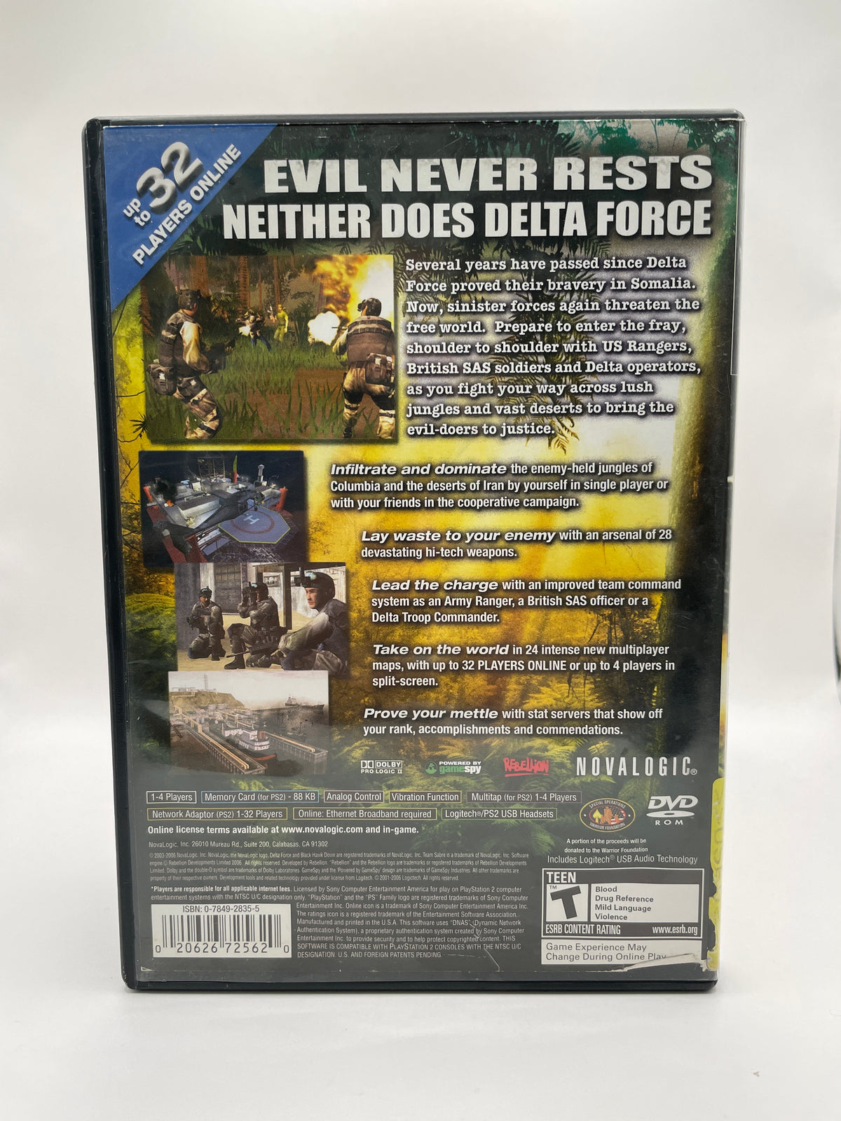 Delta Force Black Hawk Down CL02 (CIB) PlayStation 2
