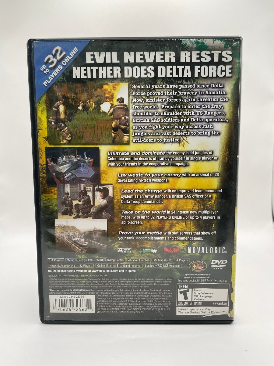 Delta Force Black Hawk Down CL02 (CIB) PlayStation 2