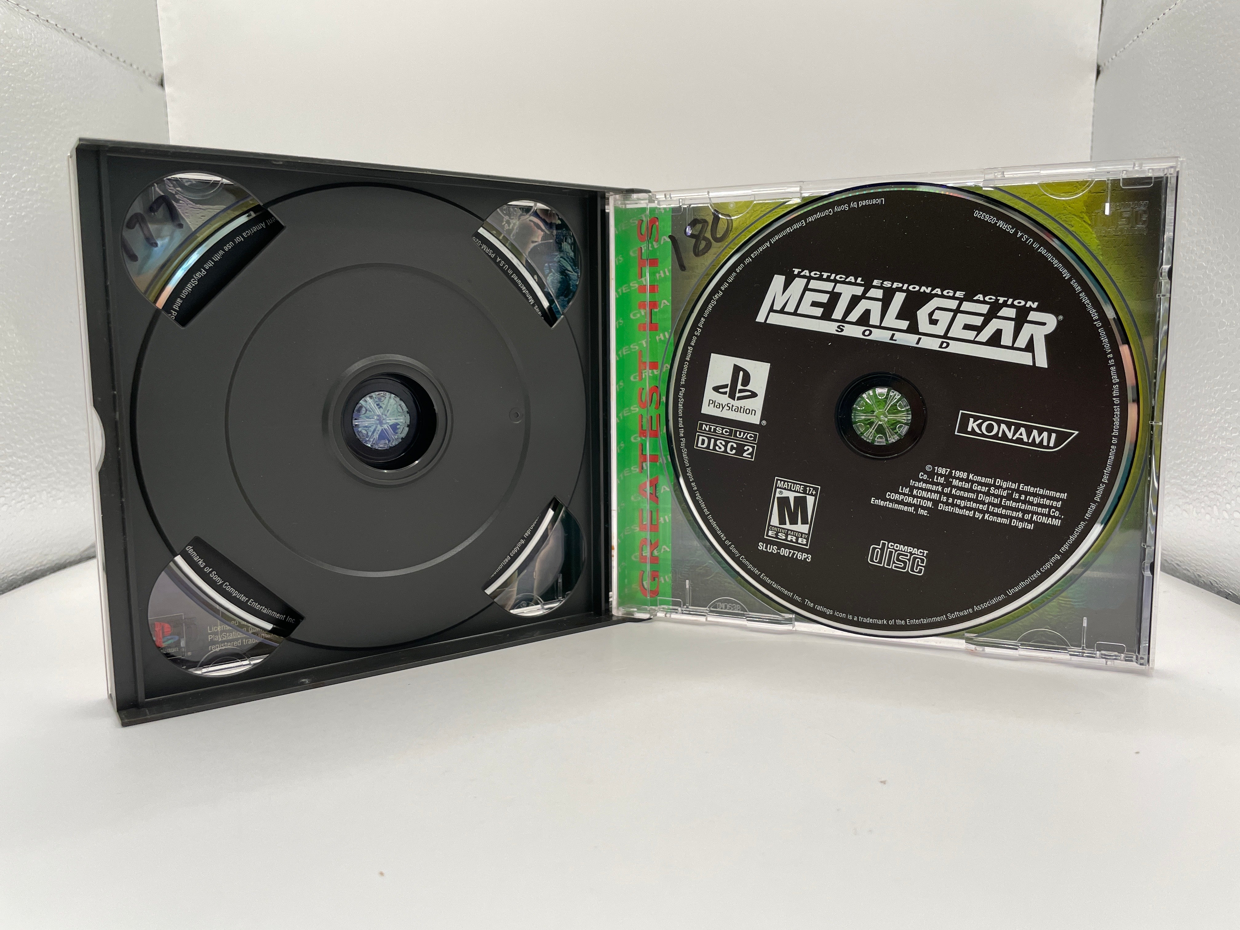 Metal Gear Solid [Greatest Hits] CL01 (Missing Manual) Playstation One