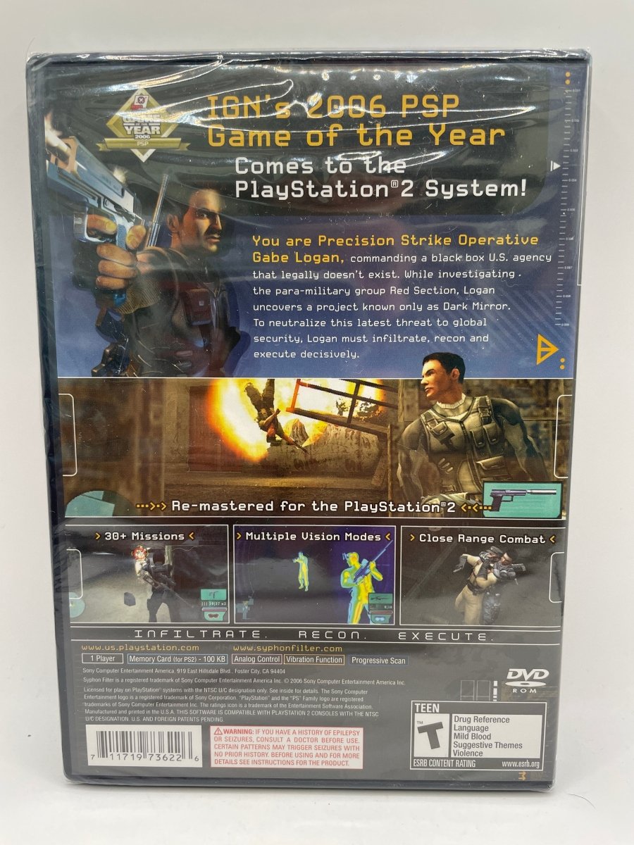 Syphon Filter Dark Mirror CL03 (NEW) PlayStation 2