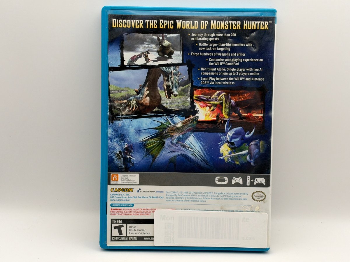 Monster Hunter 3 Ultimate CL01 (CIB) Nintendo Wii U