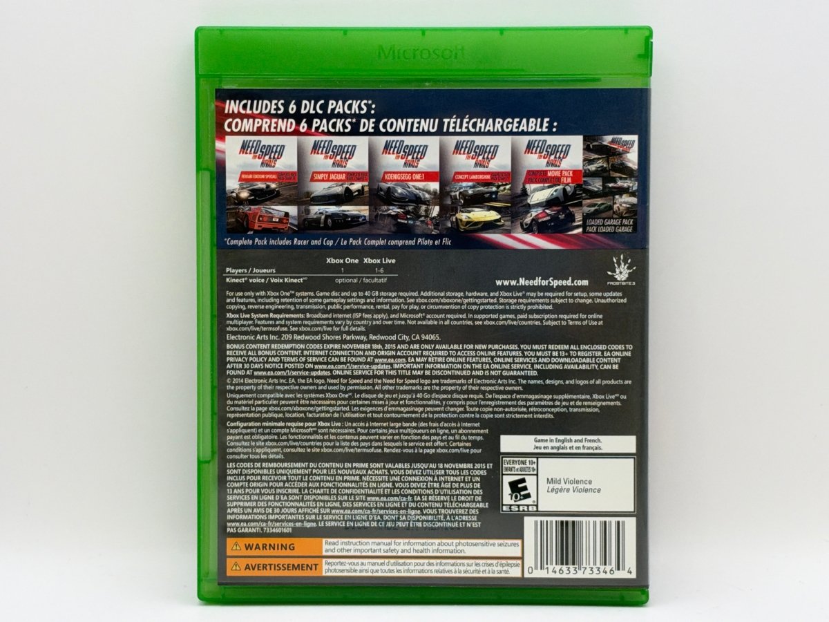 Need for Speed Rivals [Complete Edition] CL01 (CIB) Xbox One