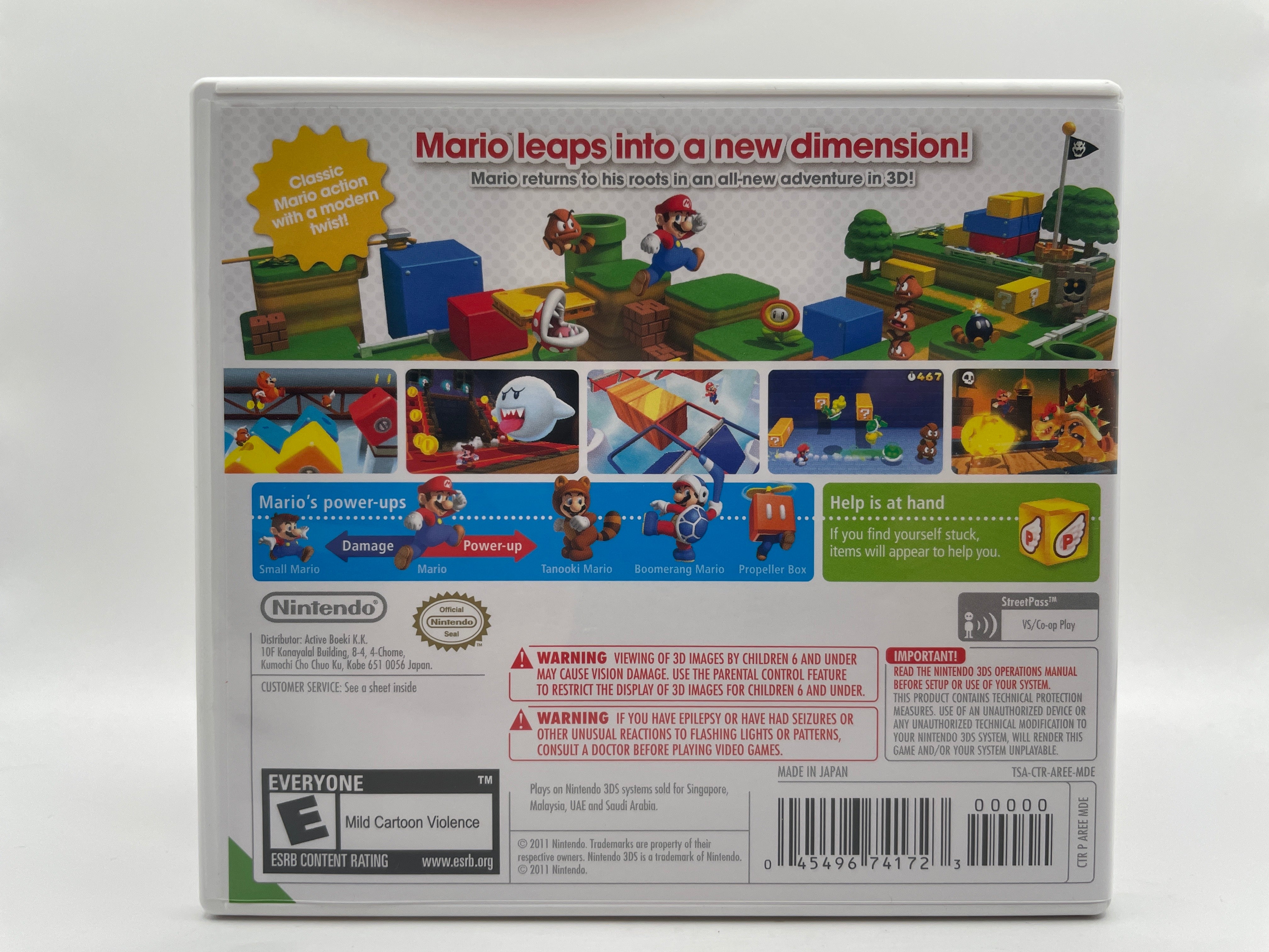 Super Mario 3D Land CL01 (CIB) Nintendo 3DS