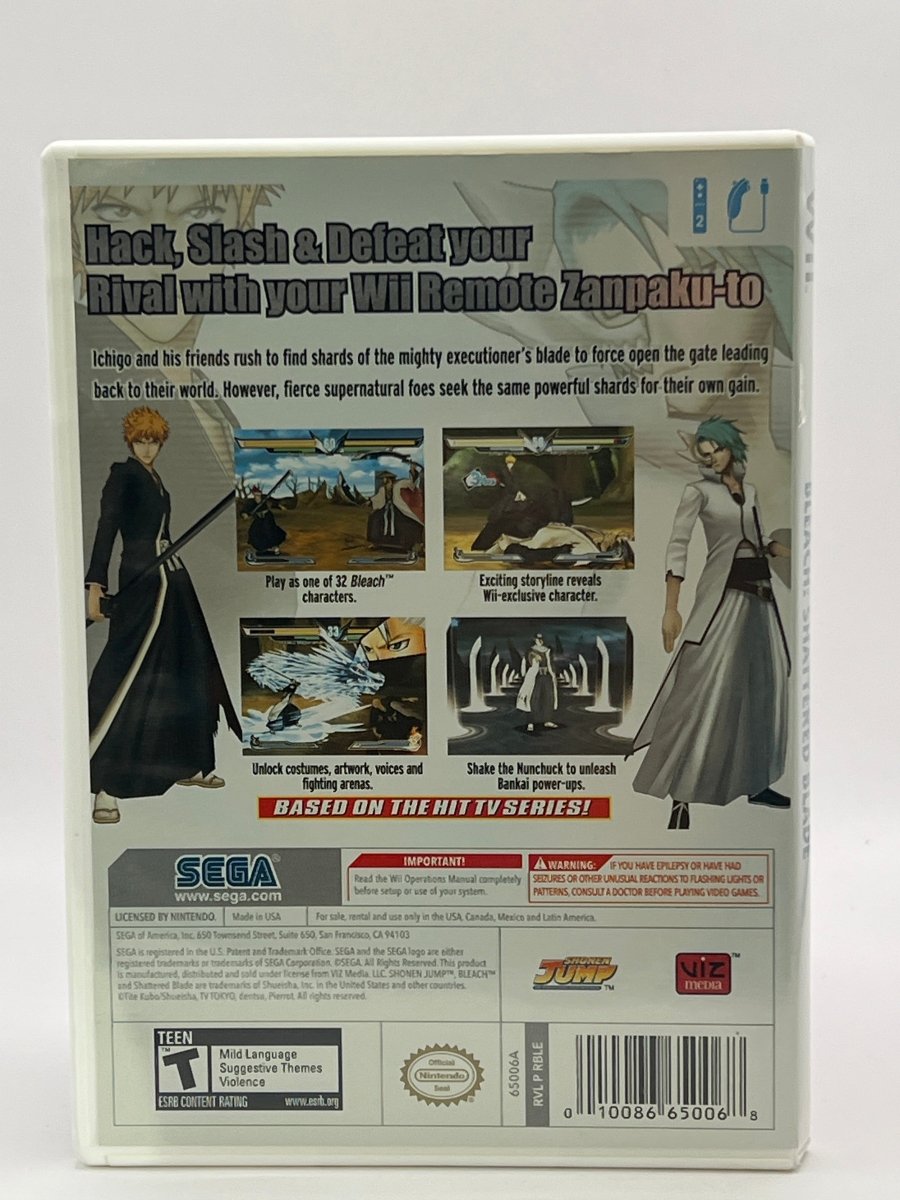 Bleach: Shattered Blade CL01 (CIB) Nintendo Wii