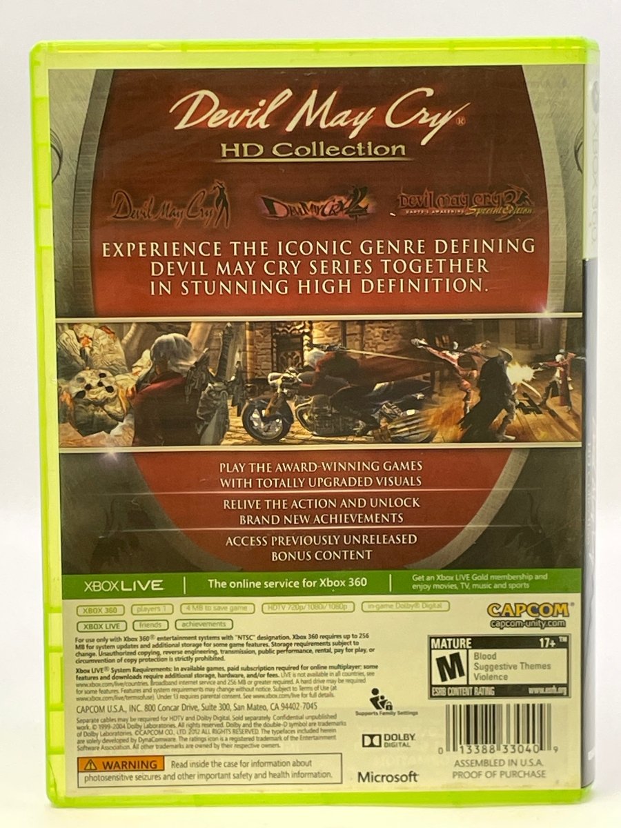 Devil May Cry HD Collection CL01 (CIB) Xbox 360