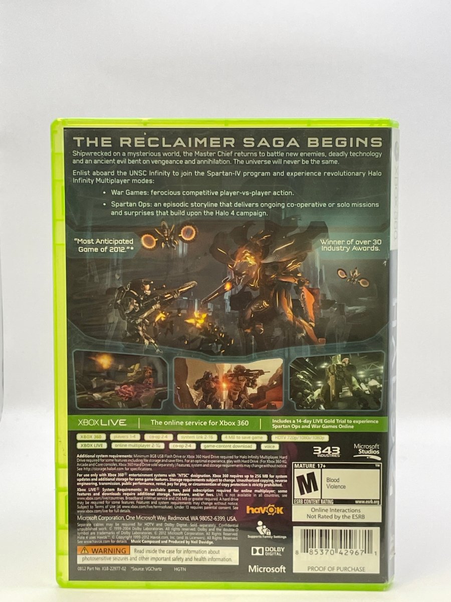 Halo 4 CL10 (CIB) Xbox 360