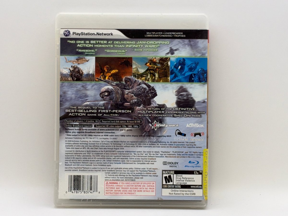 Call of Duty Modern Warfare 2 CL09 (CIB) Playstation 3