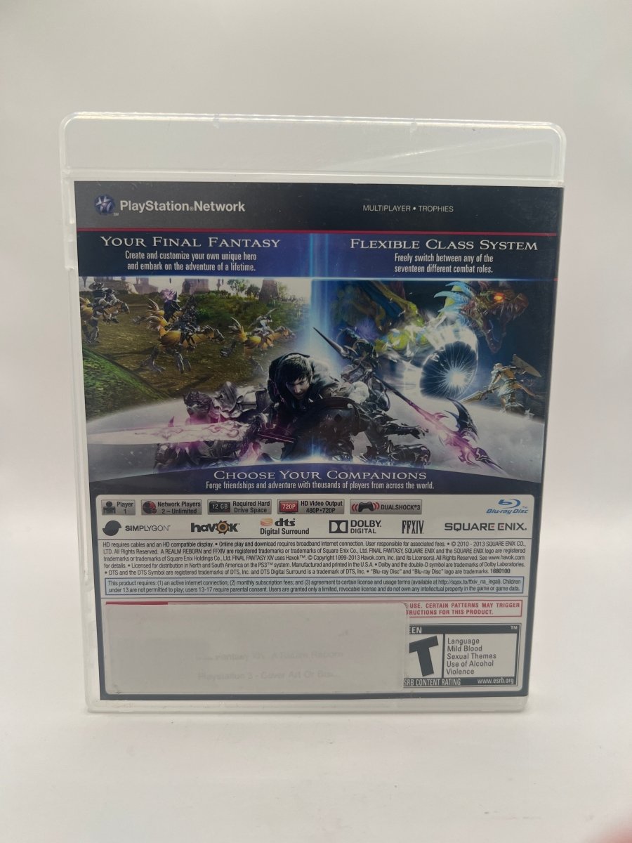 Final Fantasy XIV: A Realm Reborn CL01 (Missing Manual) Playstation 3