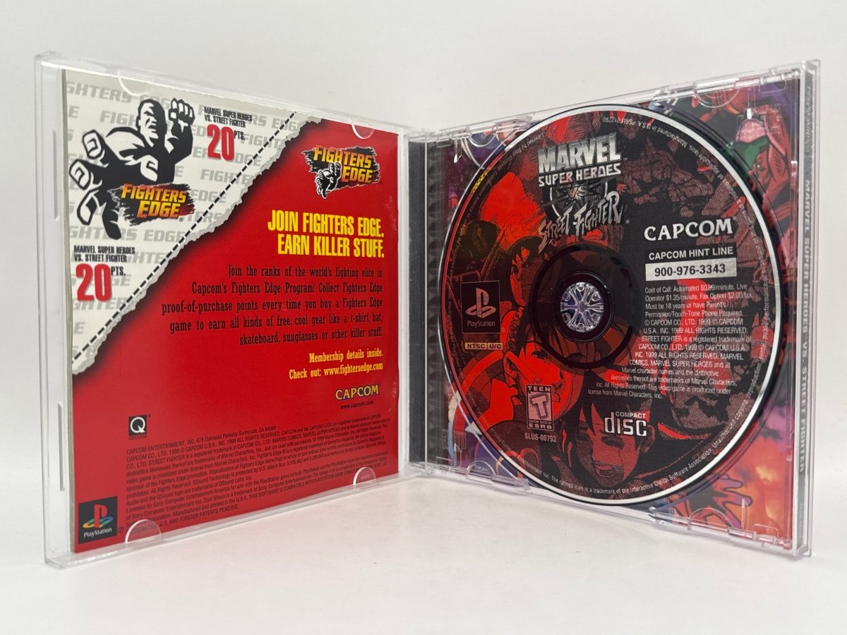 Marvel Super Heroes VS. Street Fighter CL01 (CIB) PlayStation One