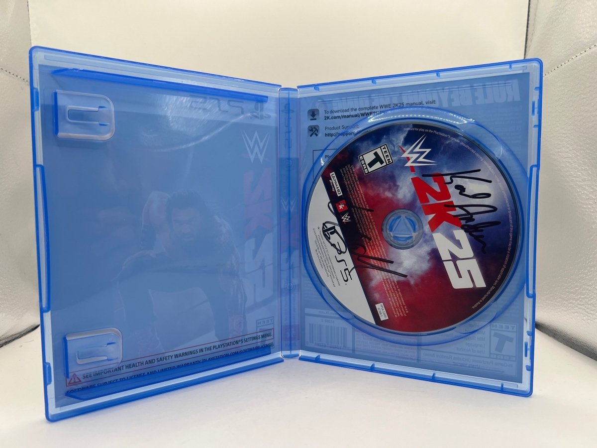 WWE 2K25 SIGNED ON DISC/LIMITED EDITION CARD DOC GALLOWS/KARL ANDERSON CL01 (CIB) PlayStation 5