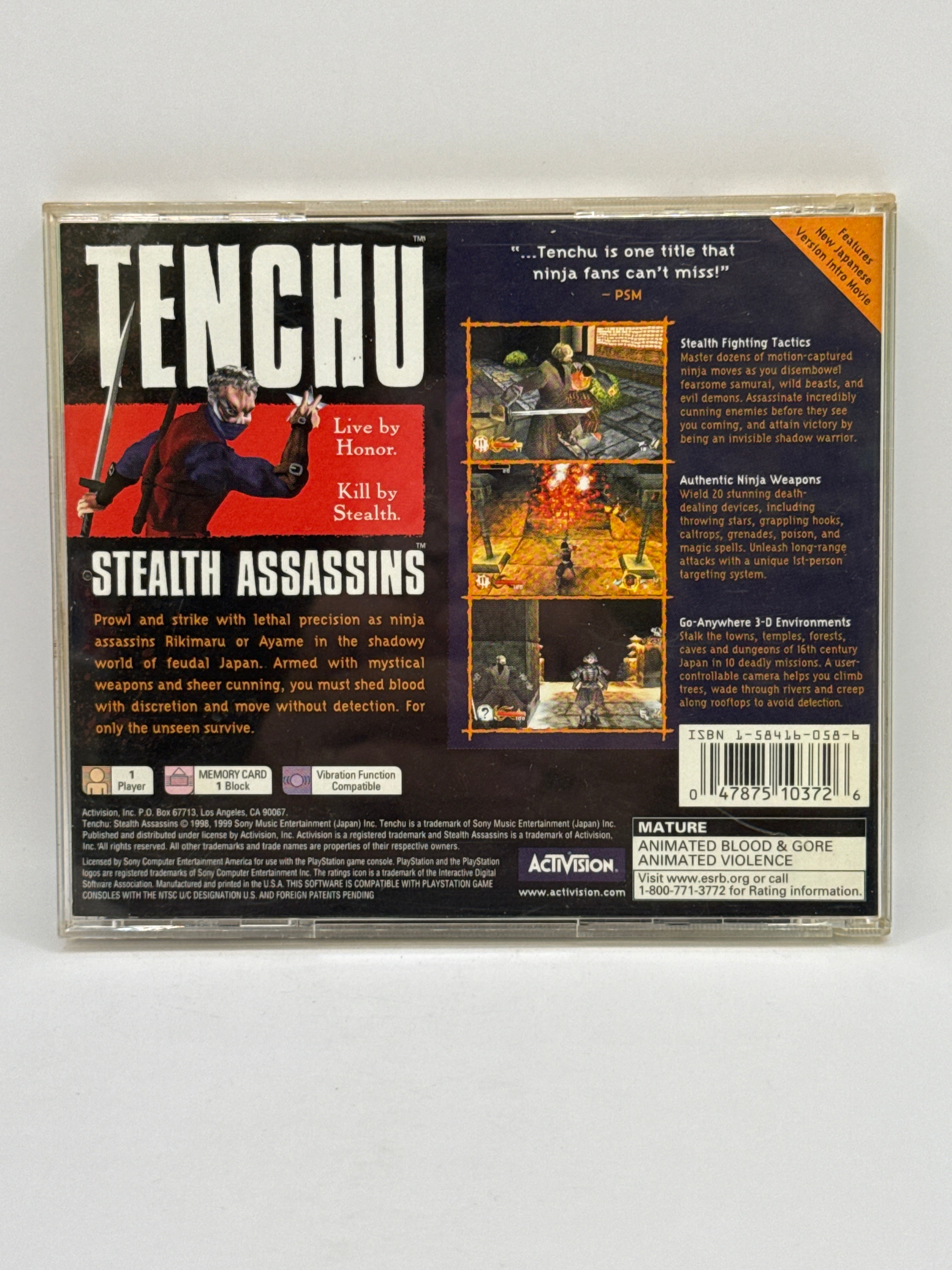 Tenchu: Stealth Assassins Greatest Hits CL01 (CIB) PlayStation One