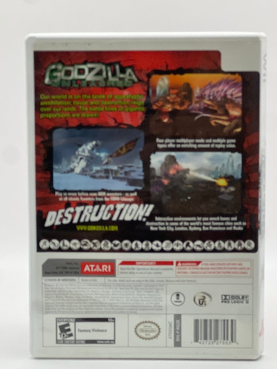 Godzilla Unleashed CL01 (CIB) Nintendo Wii