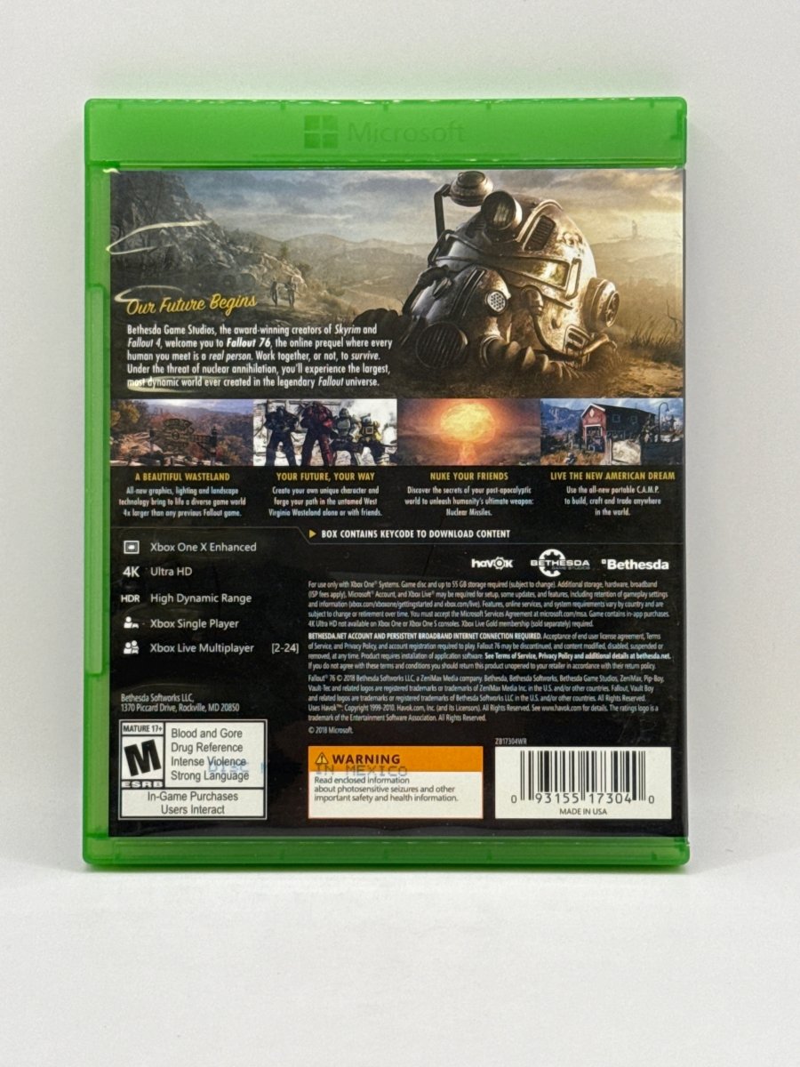 Fallout 76 CL05 (CIB) Xbox One