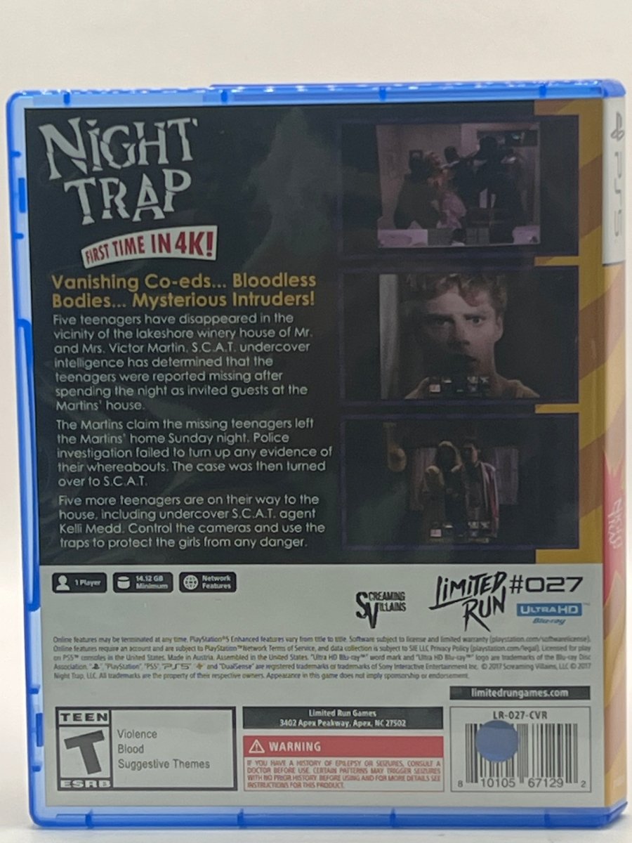 Night Trap CL01 (CIB) PlayStation 5