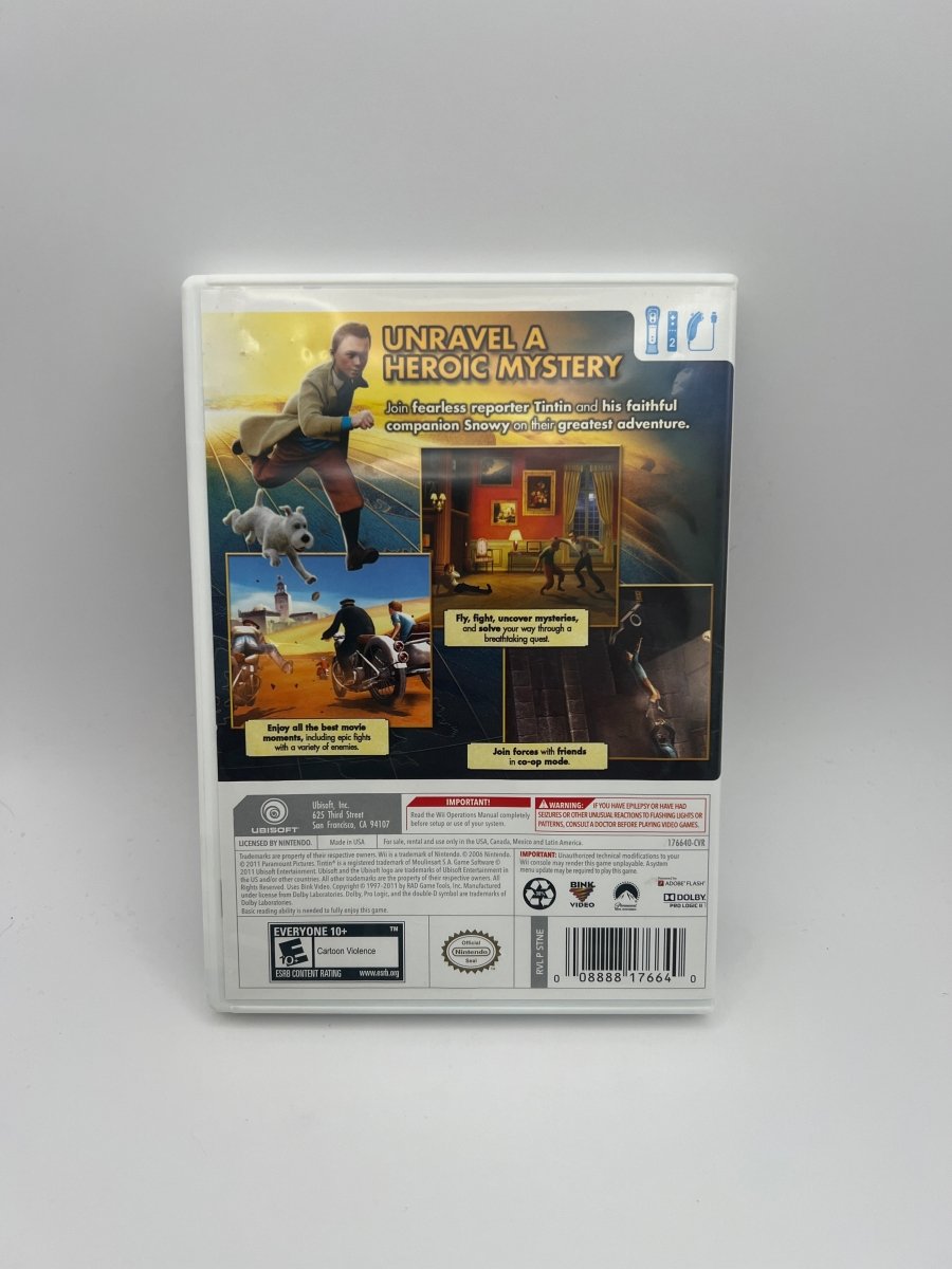 The Adventures of Tintin: The Game CL01 (CIB) Nintendo Wii