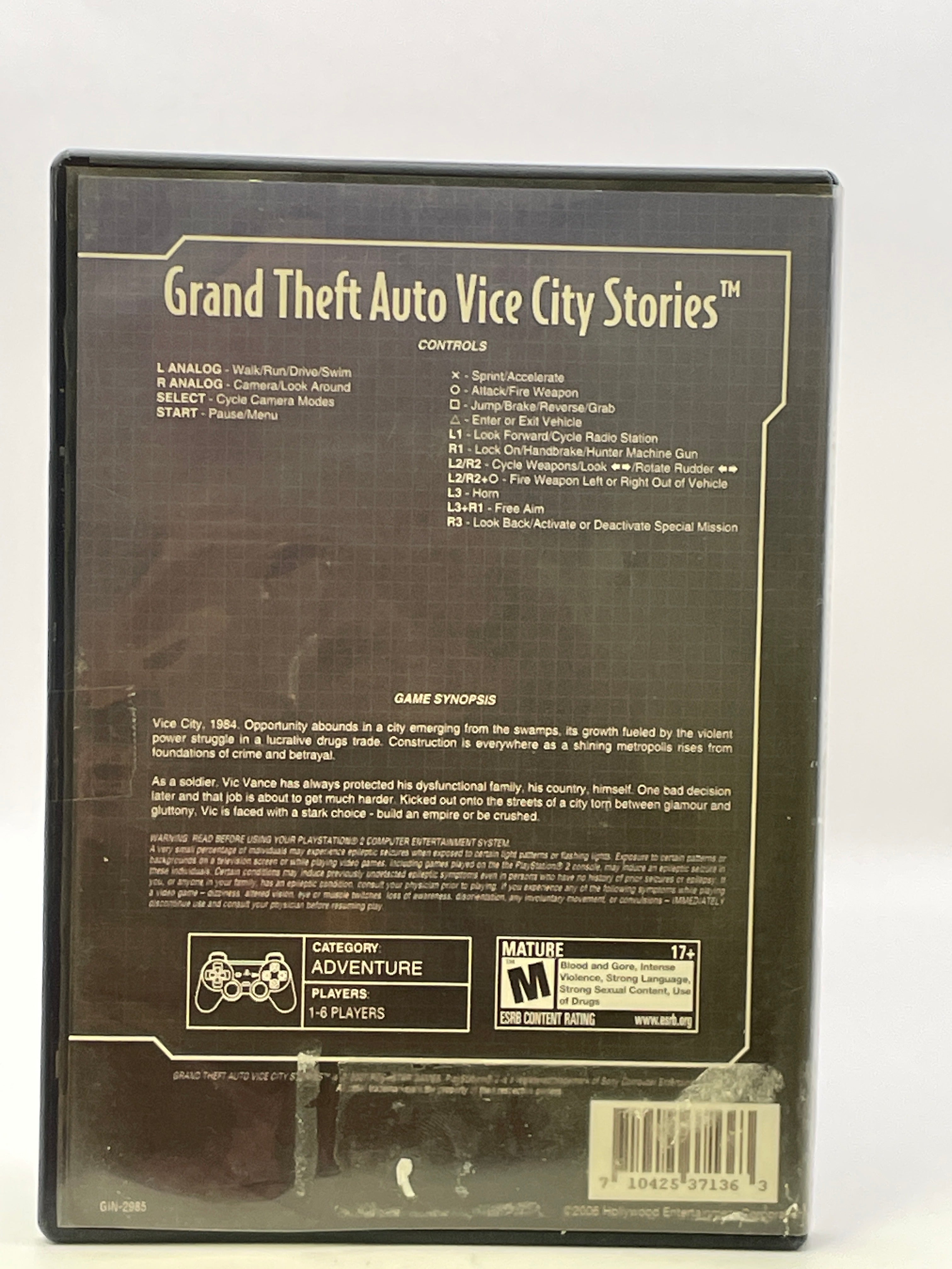 Grand Theft Auto Vice City Stories CL01 (Disc Only) PlayStation 2
