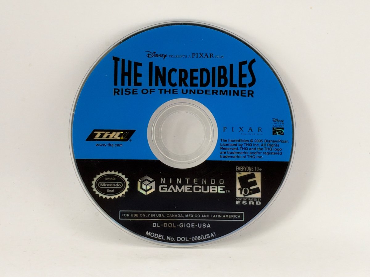 The Incredibles Rise of the Underminer CL02 (Disc Only) Gamecube