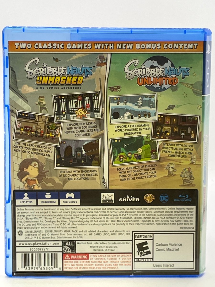 Scribblenauts Mega Pack CL01 (CIB) PlayStation 4