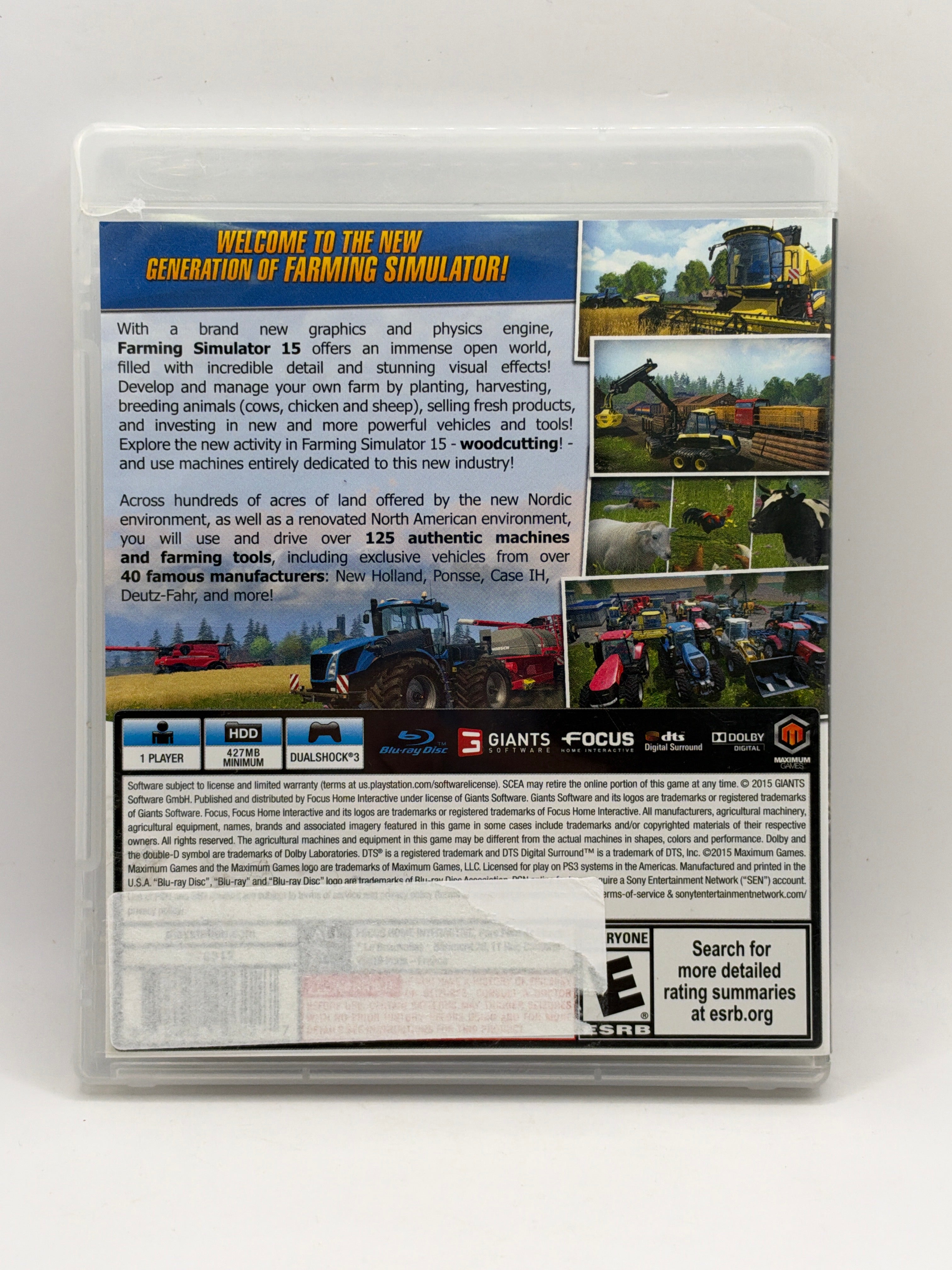 Farming Simulator 15 CL01 (CIB) PlayStation 3