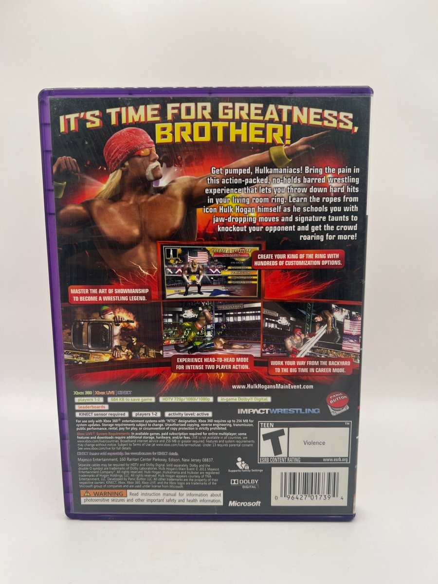 Hulk Hogan's Main Event CL01 (Missing Manual) Xbox 360