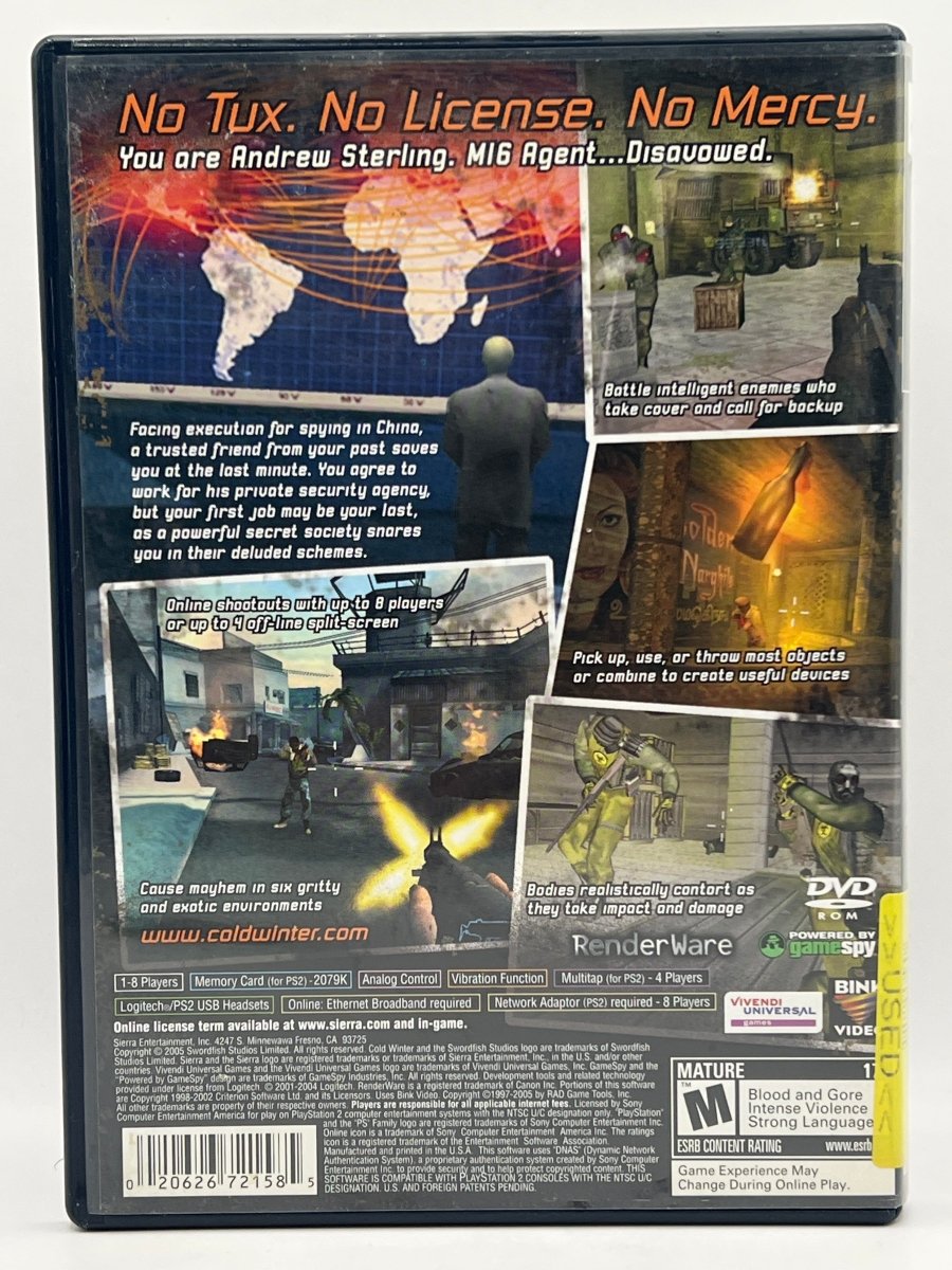 Cold Winter CL01 (CIB) PlayStation 2